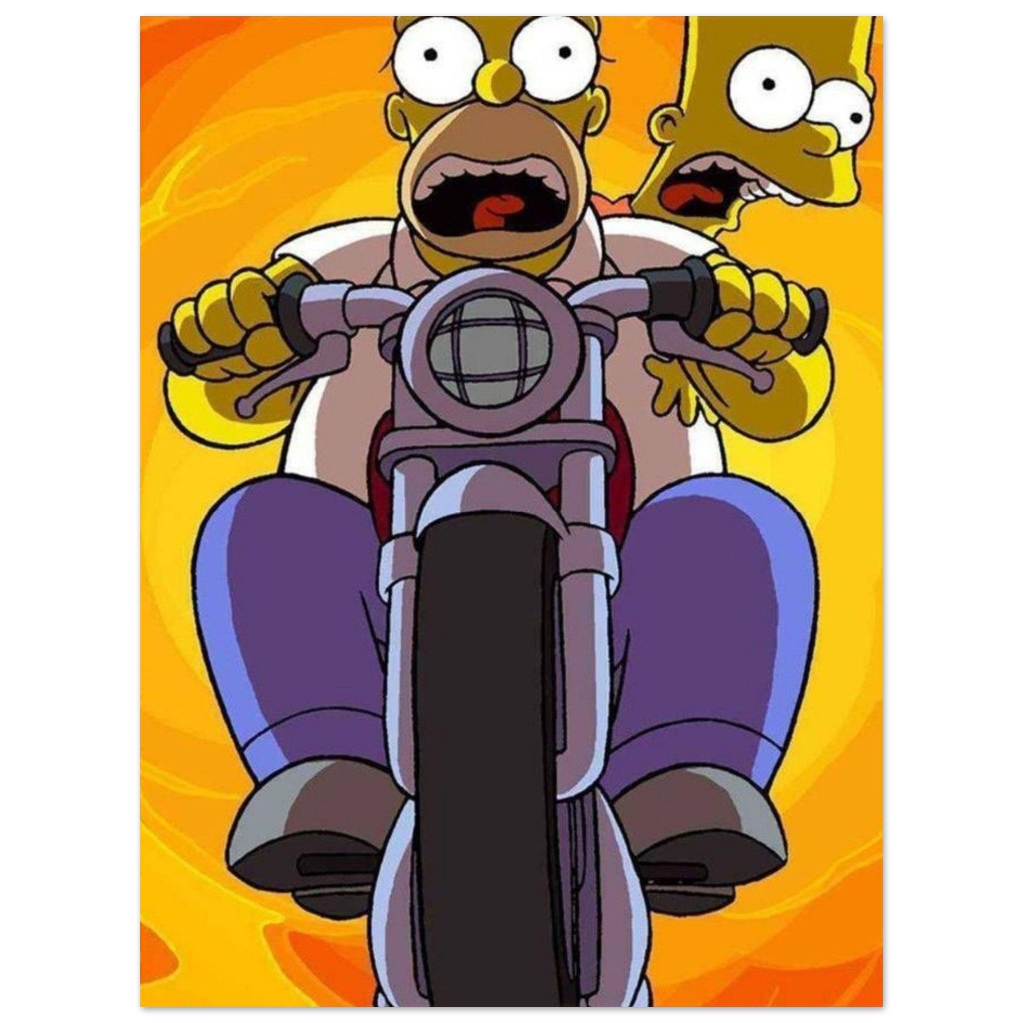 Canvanation Print Material 75x100 cm / 30x40″ / Poster Poster Et Tableau Bart Et Homer