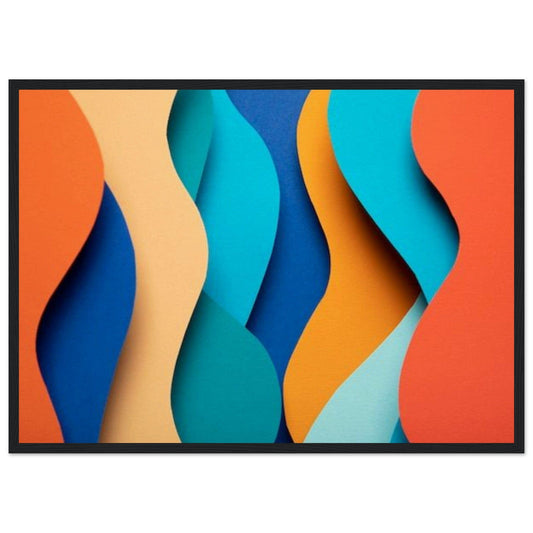 Gelato Print Material 50x70 cm / 20x28″ Tableau Panoramique Abstrait