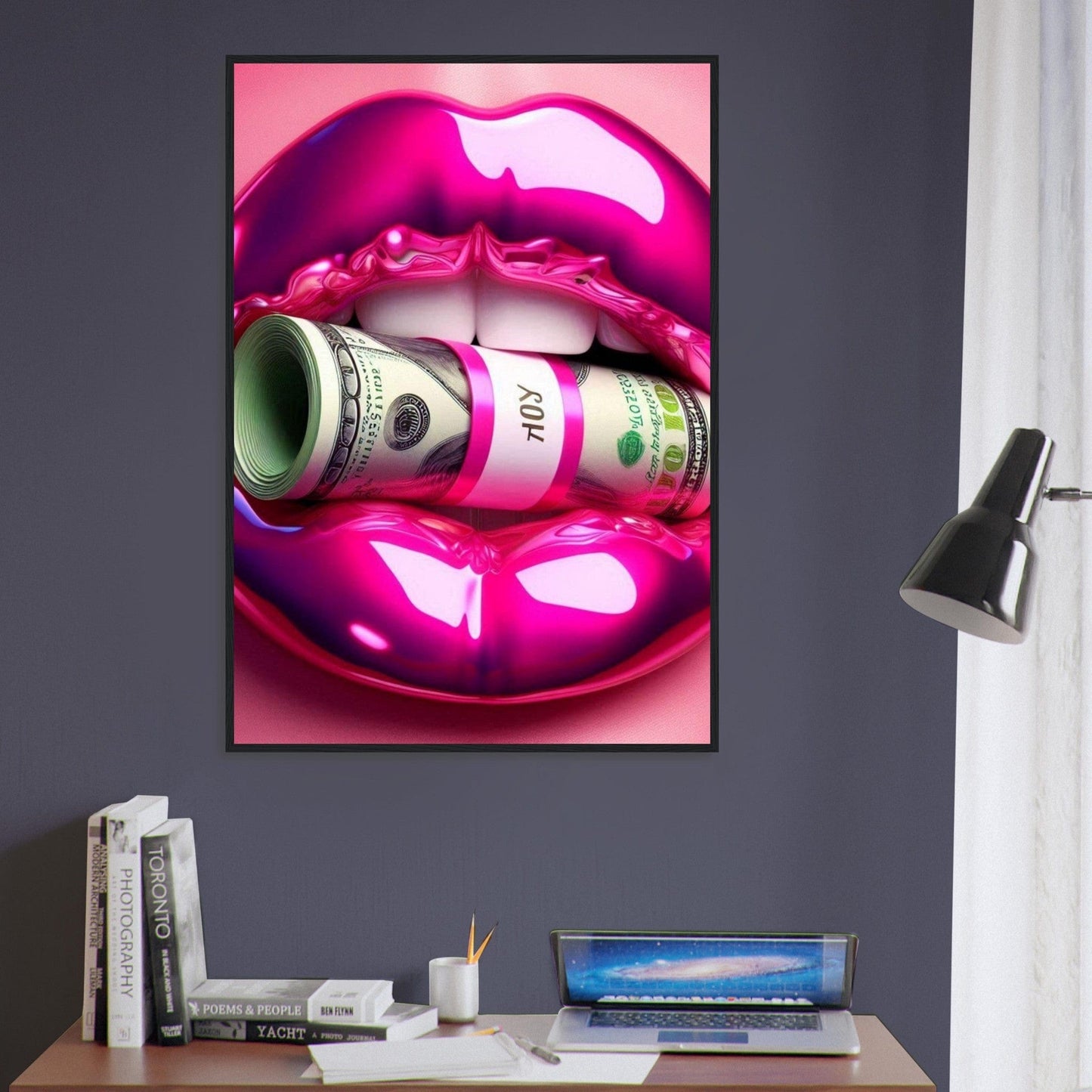 Canvanation Print Material Tableau Levres Billets