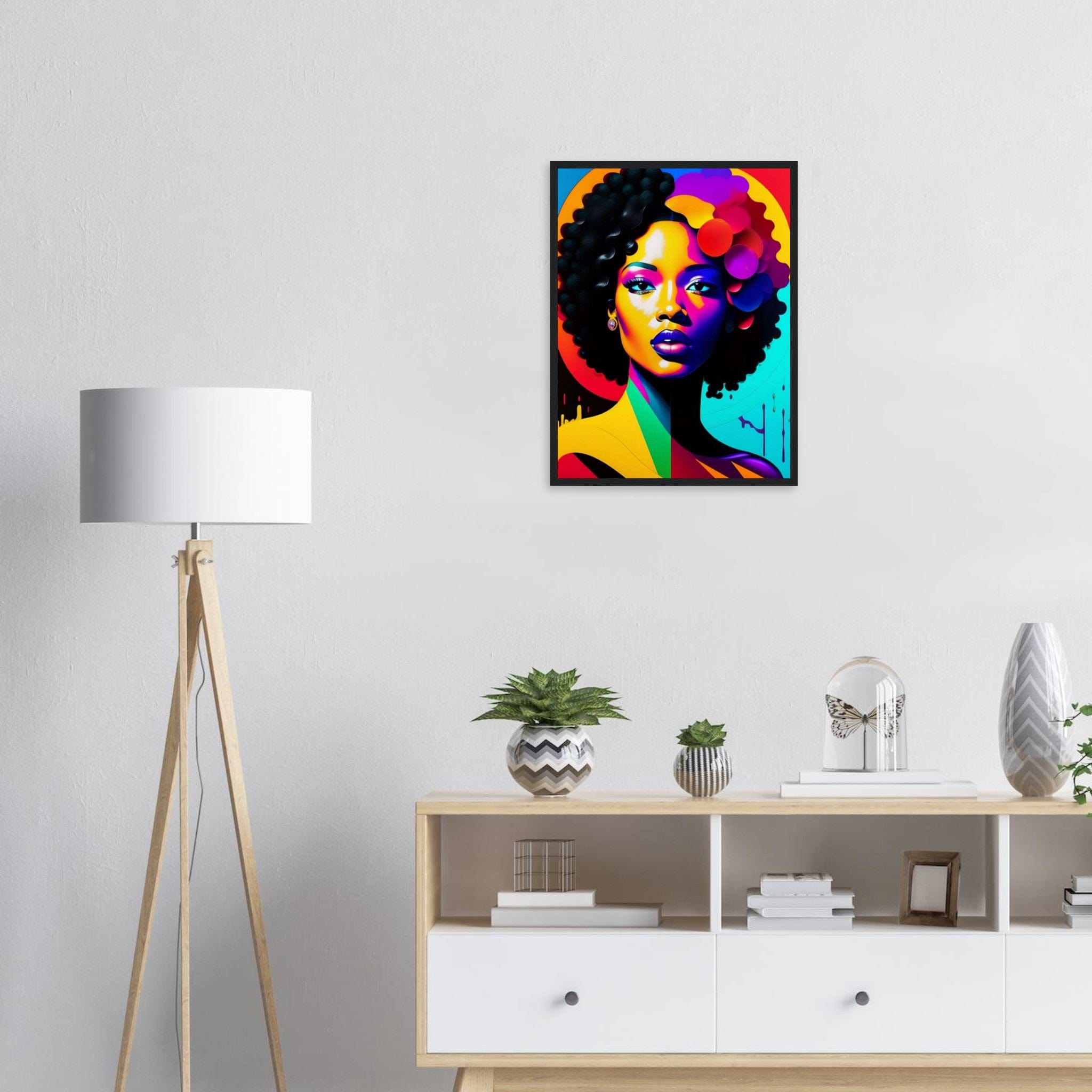 Canvanation Print Material Tableau Personnage Africain