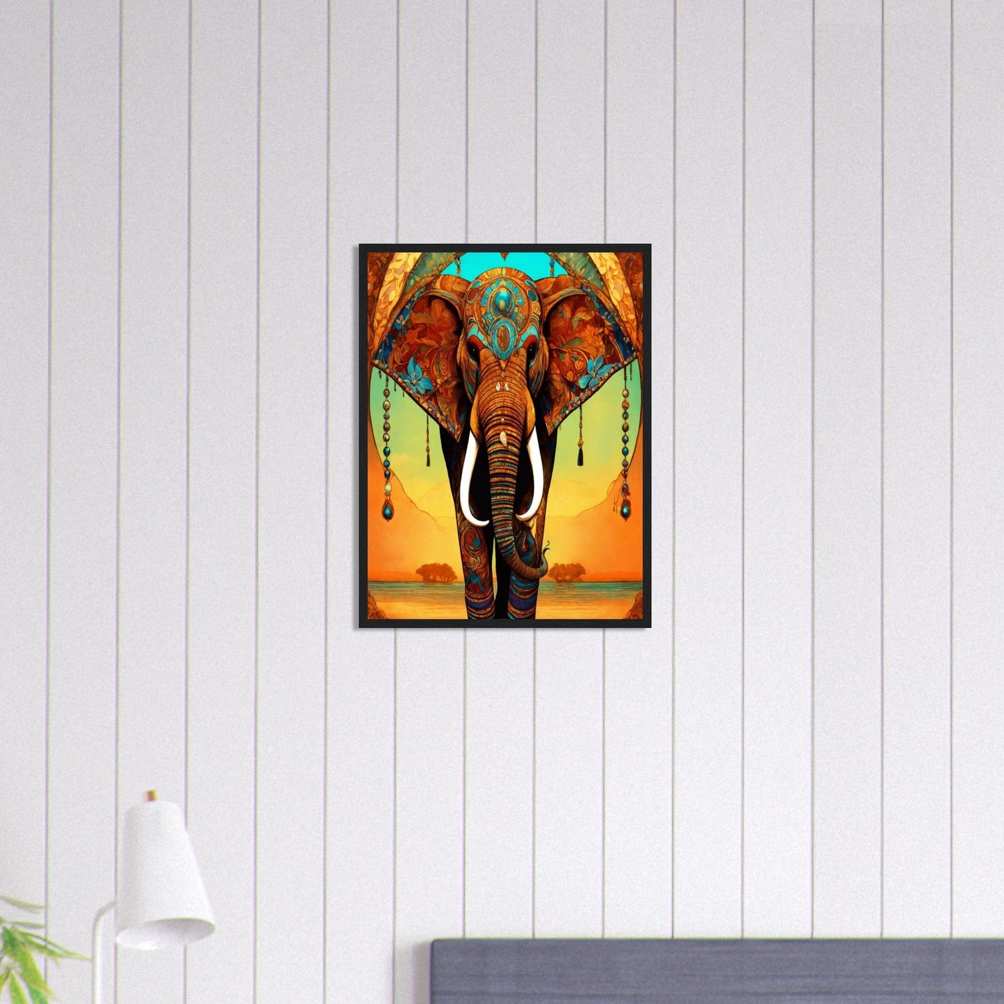 Canvanation Print Material 45x60 cm / 18x24″ Tableau Elephant Géant Doux