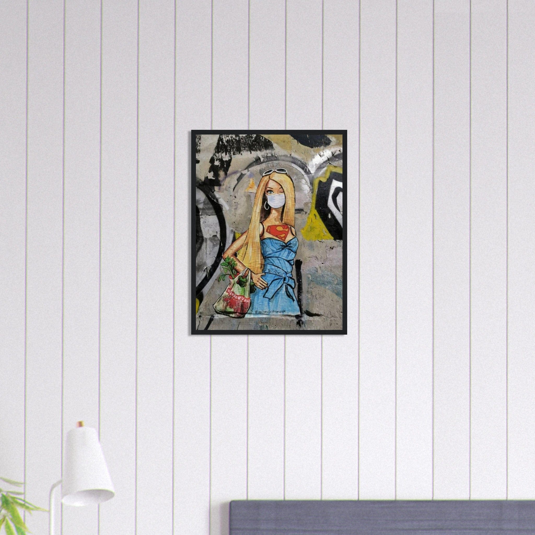 Canvanation Print Material 45x60 cm / 18x24″ Tableau Graffiti Barbie