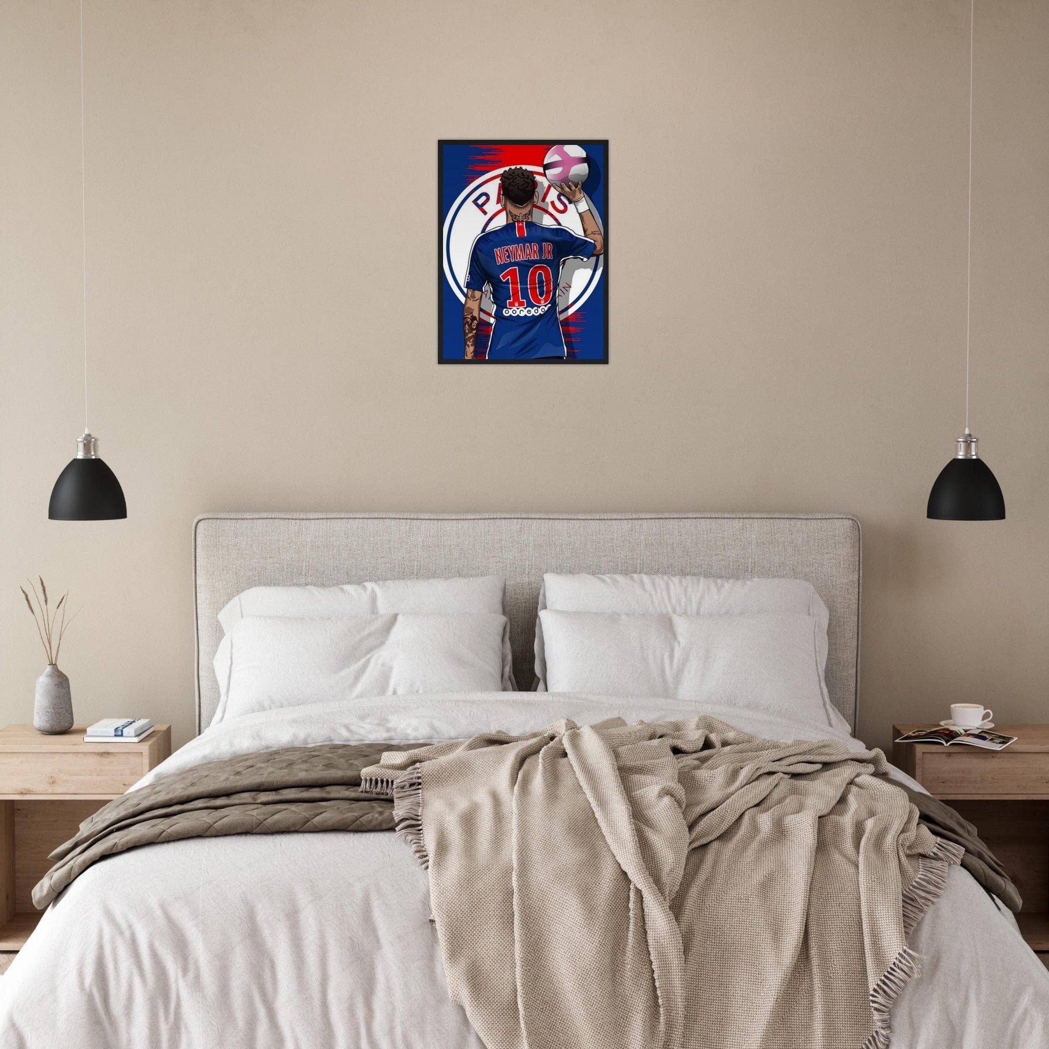 Canvanation Print Material Tableau Football Neymar