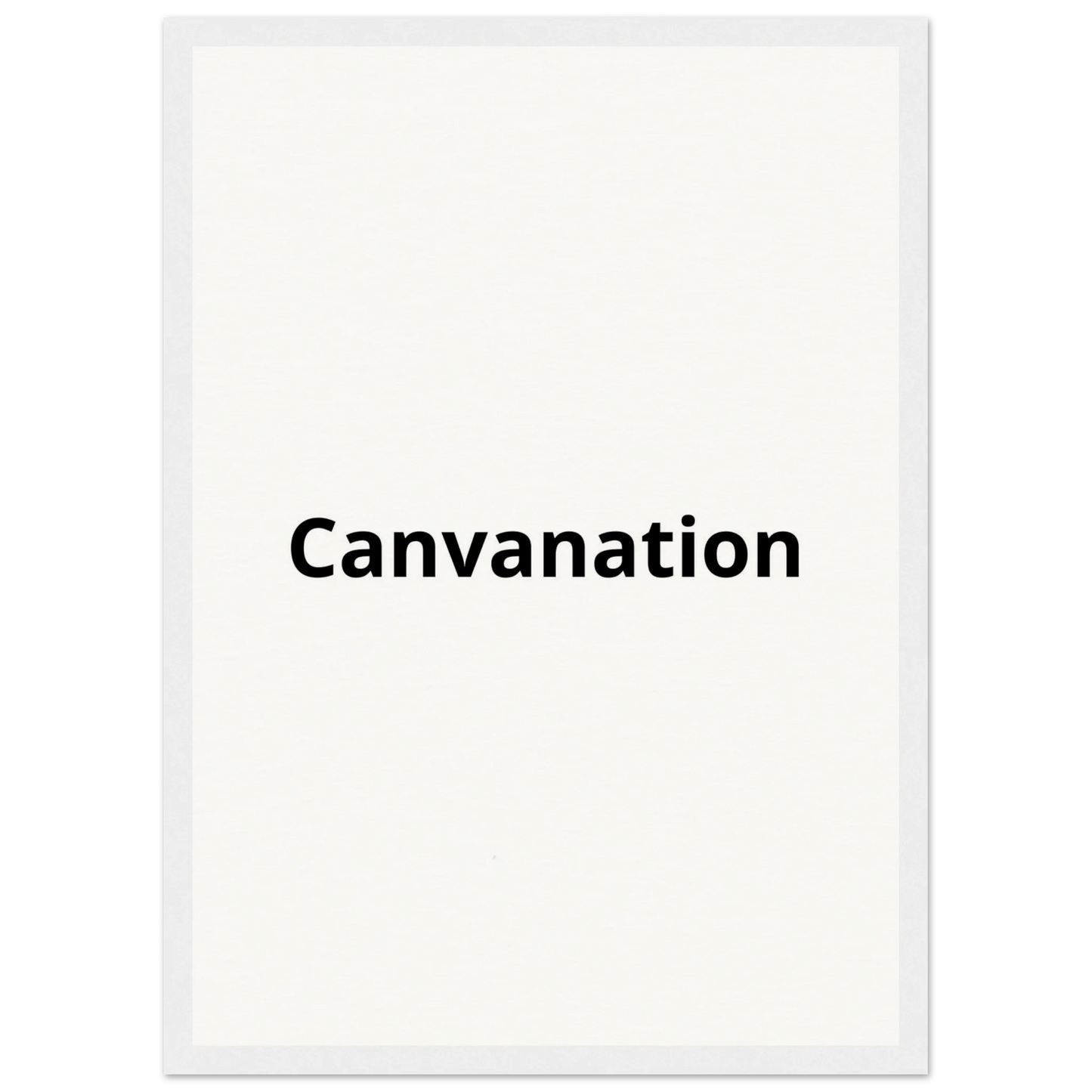 Canvanation Print Material A3 (29.7 x 42  cm) / Cadre blanc Tableau Personnalisé