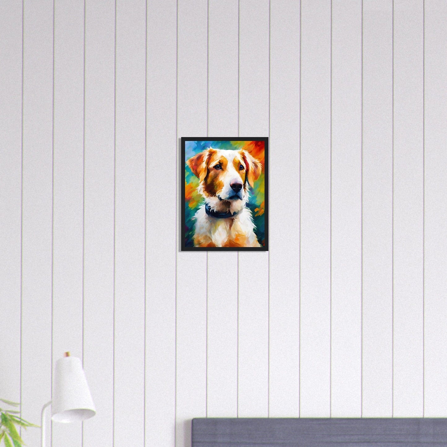 Canvanation Print Material 30x40 cm / 12x16″ Tableau Chien Câlin Du Soir