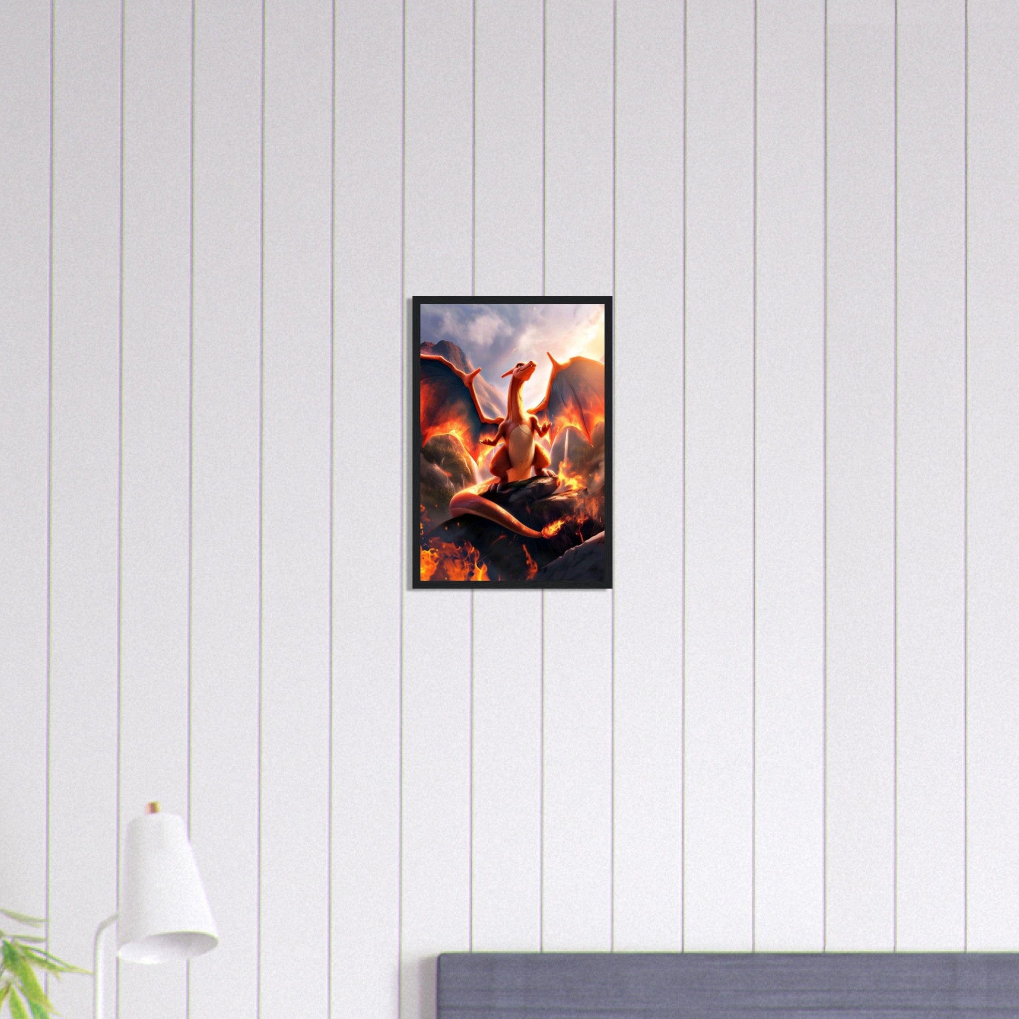 Canvanation Print Material 30x45 cm / 12x18″ Tableau Pokémon Dragon Feu