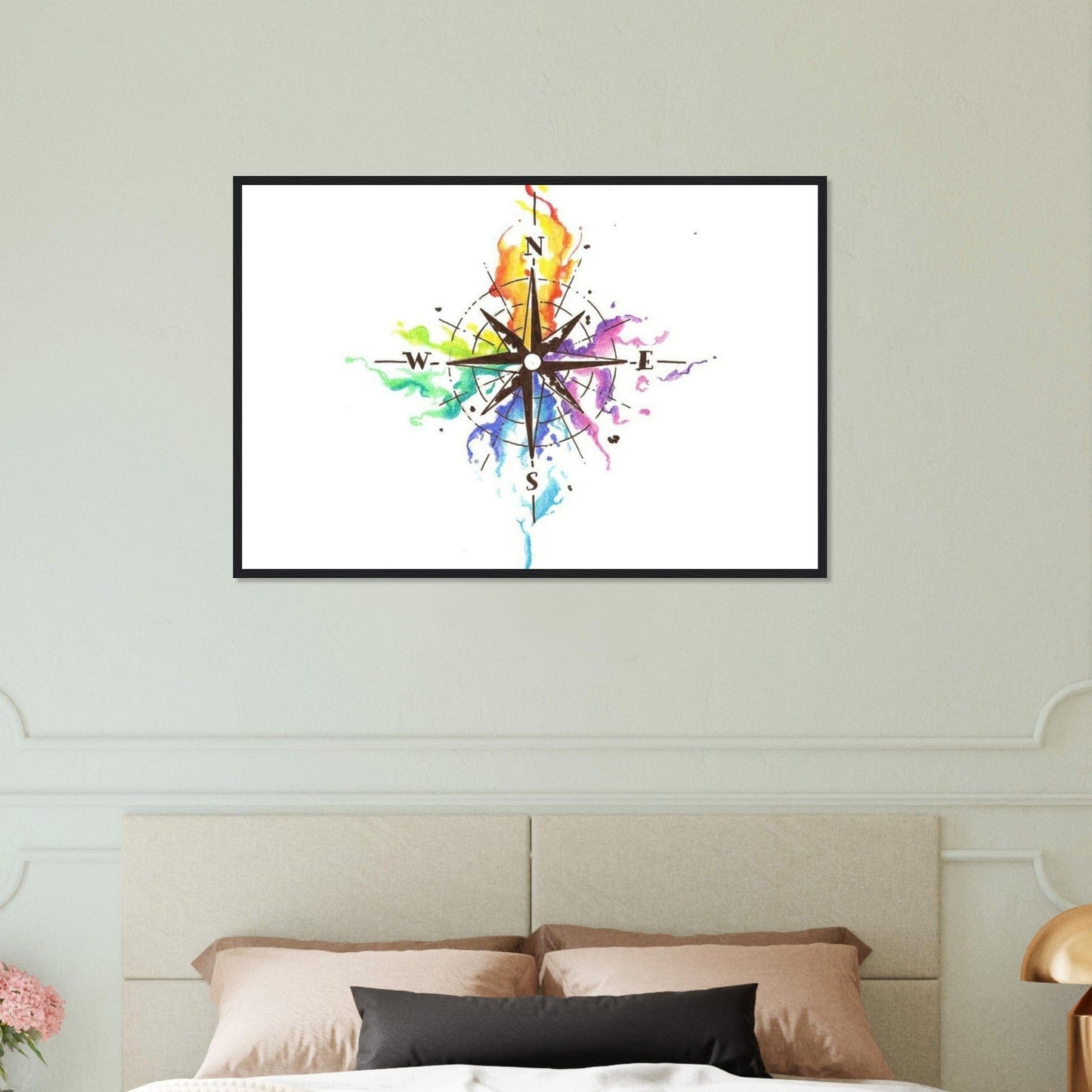 Canvanation Print Material Tableau Planisphere Du Monde Voyage à Travers les Continents