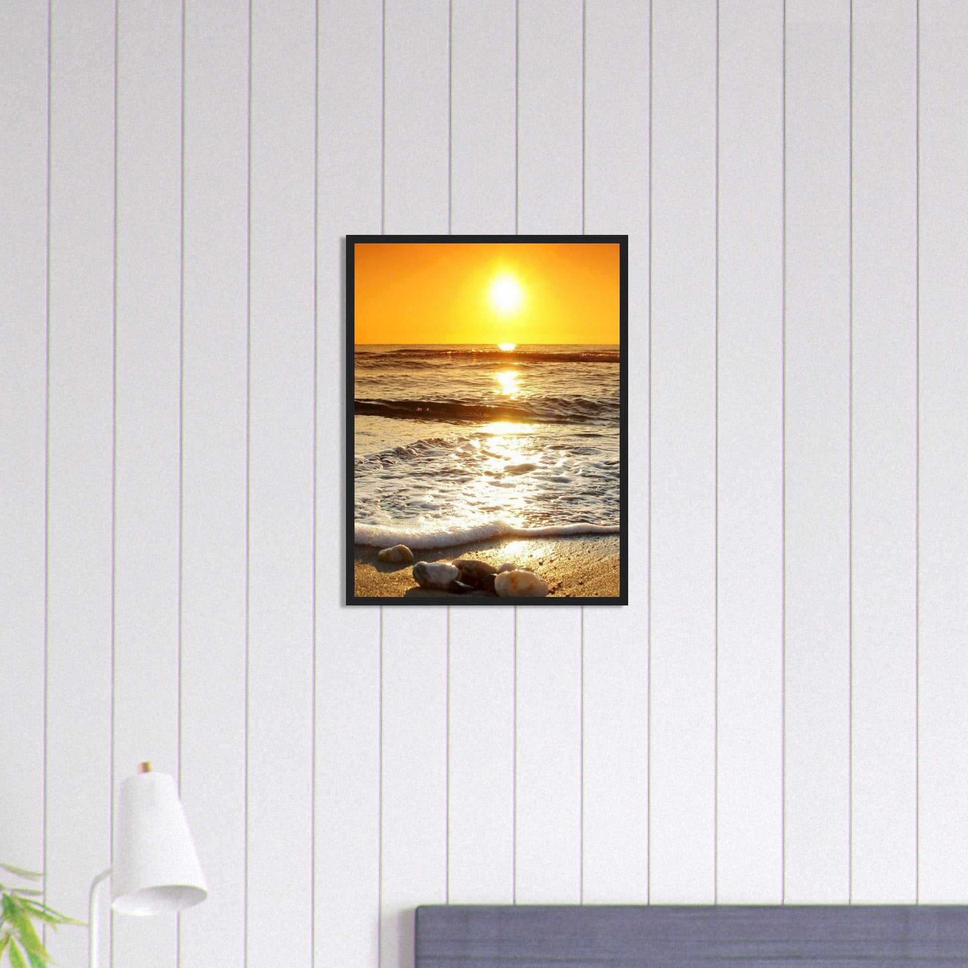 Gelato Print Material Tableau Coucher De Soleil Sur La Mer