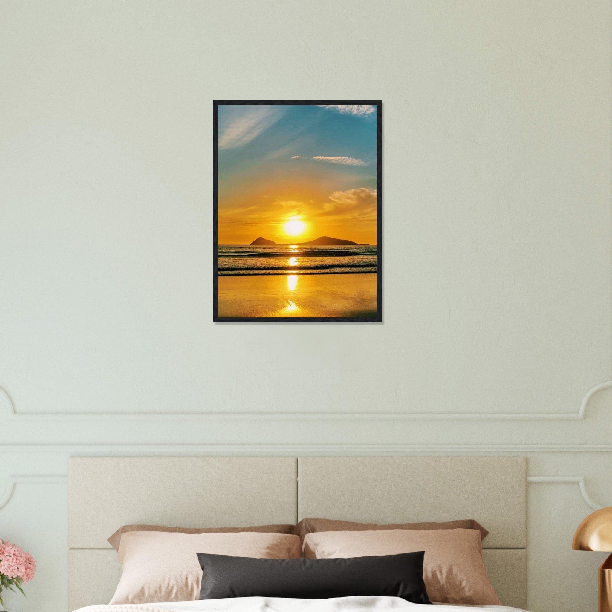 Gelato Print Material Peinture Paysage Coucher De Soleil