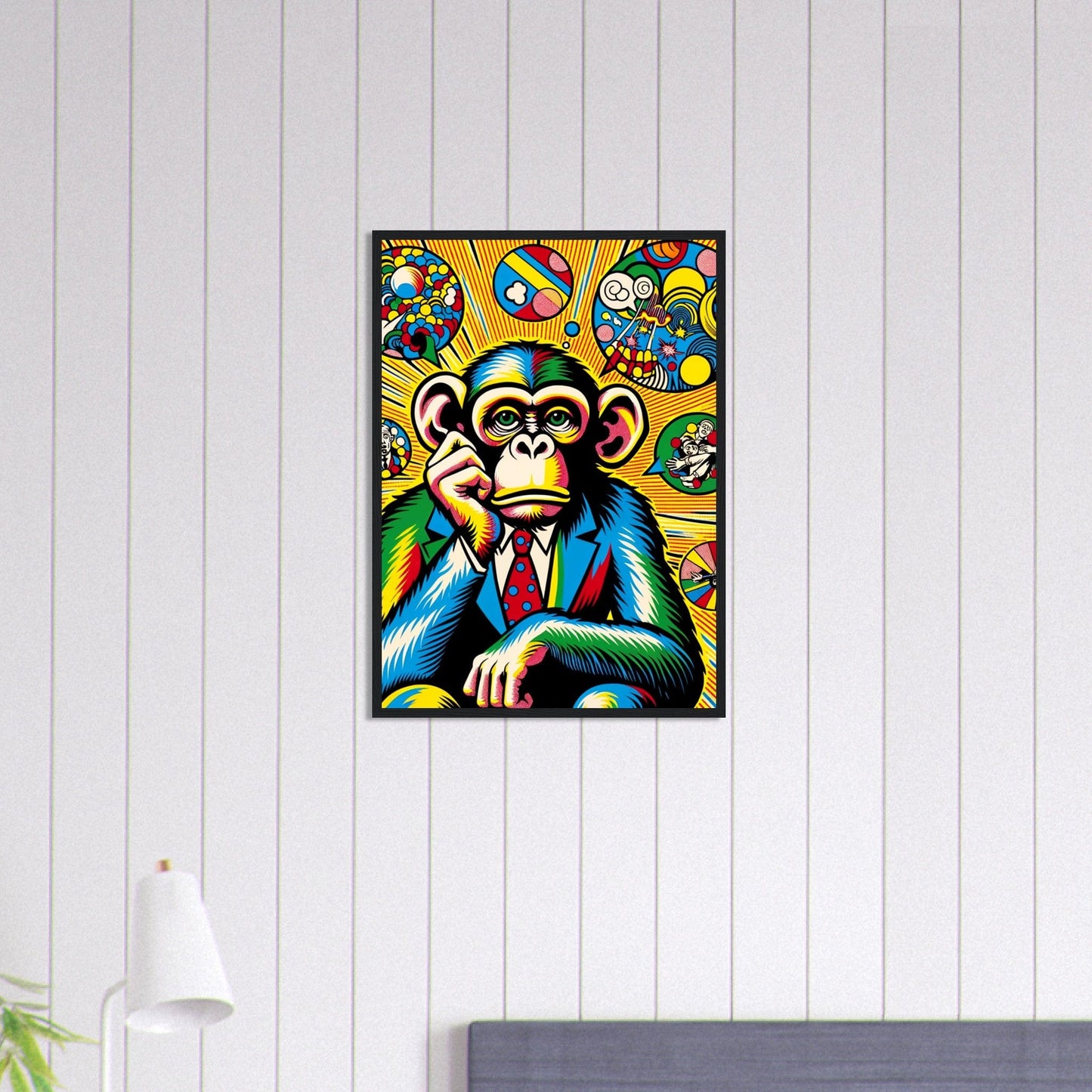 Canvanation Print Material 50x70 cm / 20x28″ Tableau Singe Pop Art Costume