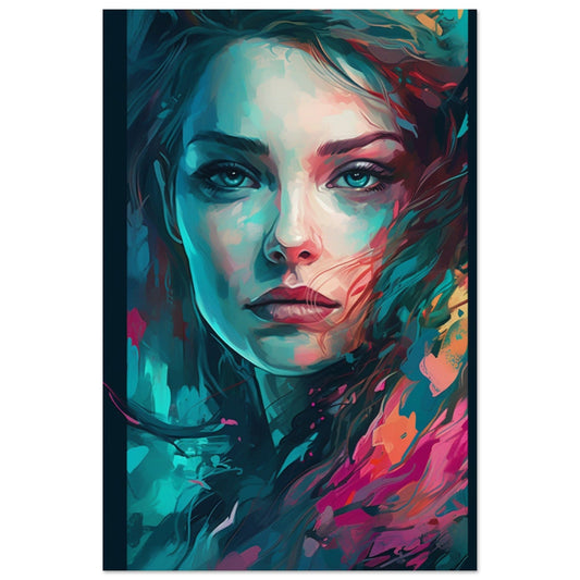 Gelato Print Material 60x90 cm / 24x36″ Portrait Femme Peinture