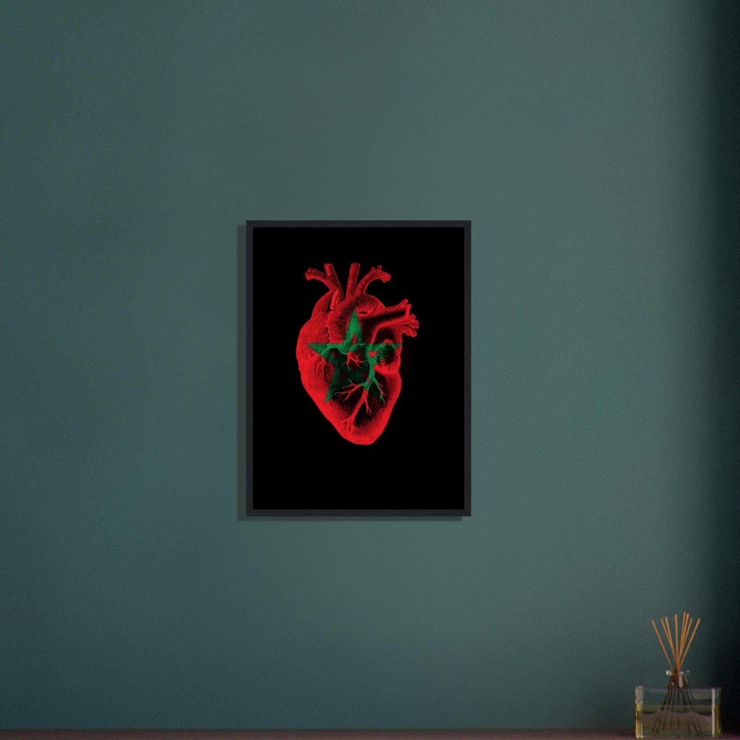 Canvanation Print Material Tableau Marocain Coeur