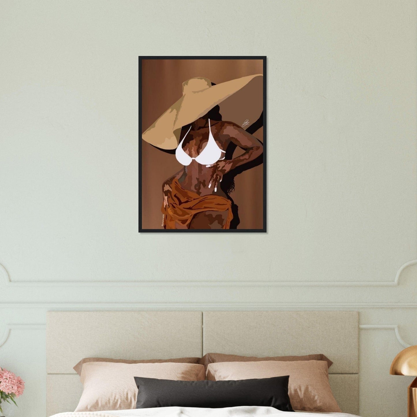 Canvanation Print Material 50x70 cm / 20x28″ Peinture Femme Antillaise