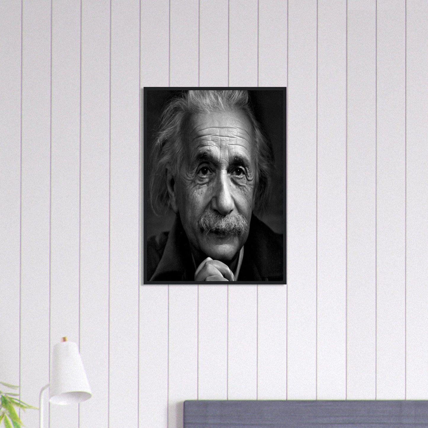 Canvanation Print Material 50x70 cm / 20x28″ Tableau Photo Noir Et Blanc-Portrait-Einstein