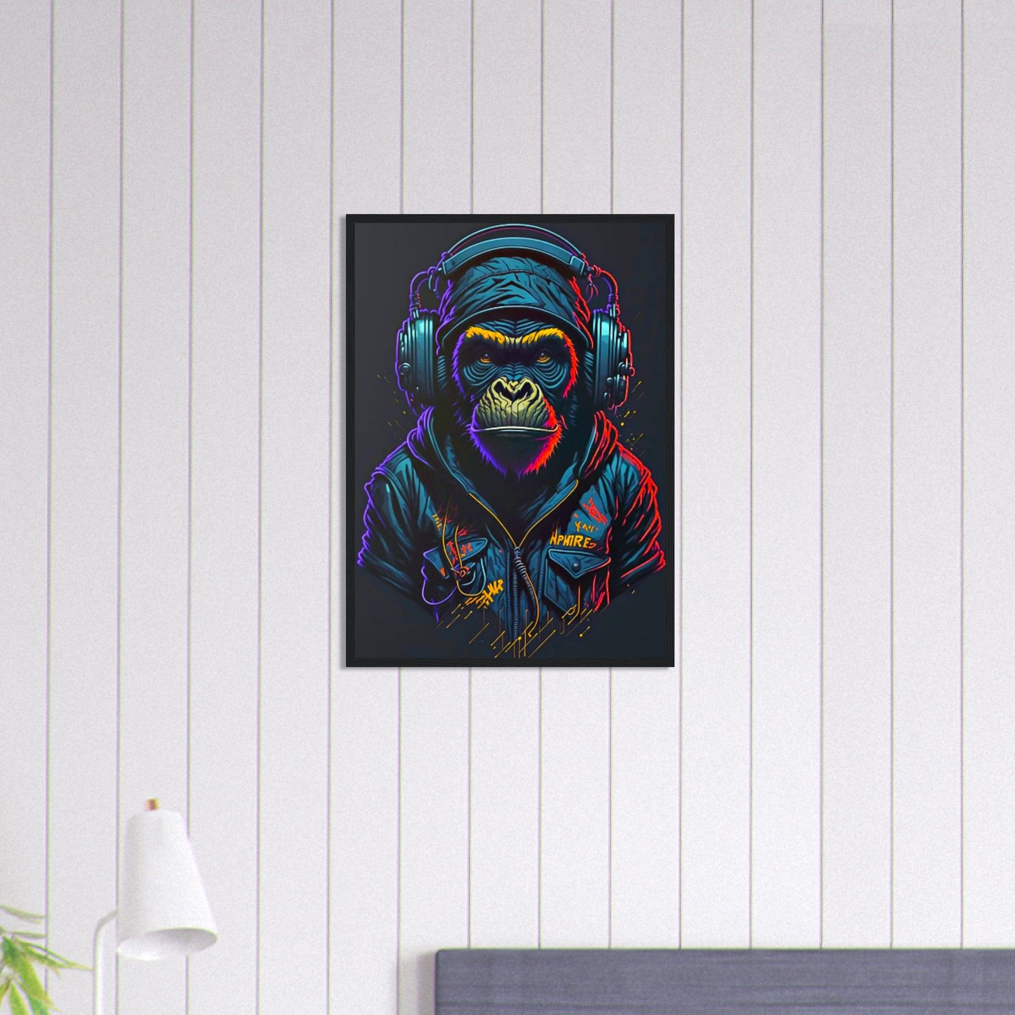 Canvanation Print Material 50x70 cm / 20x28″ Tableau Singe Homme Street Art