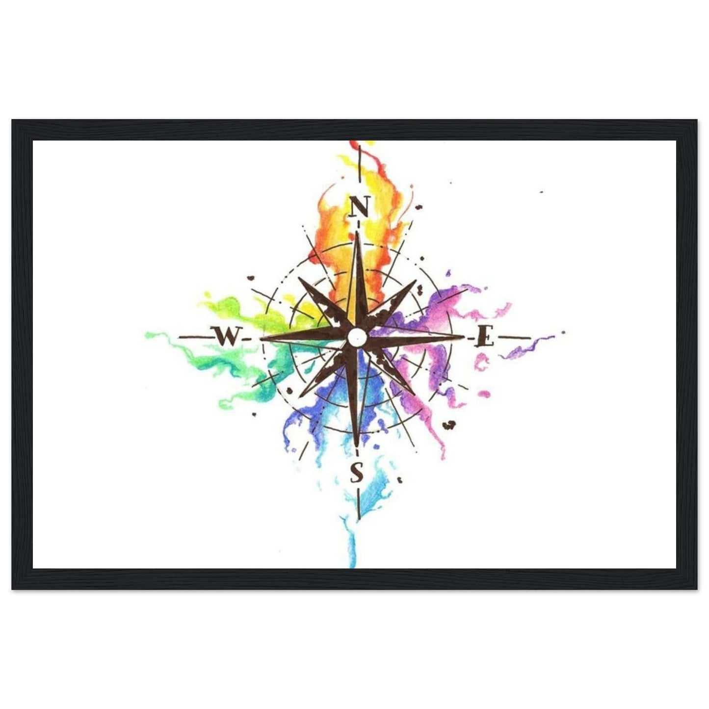 Canvanation Print Material 30x45 cm / 12x18″ Tableau Planisphere Du Monde Voyage à Travers les Continents