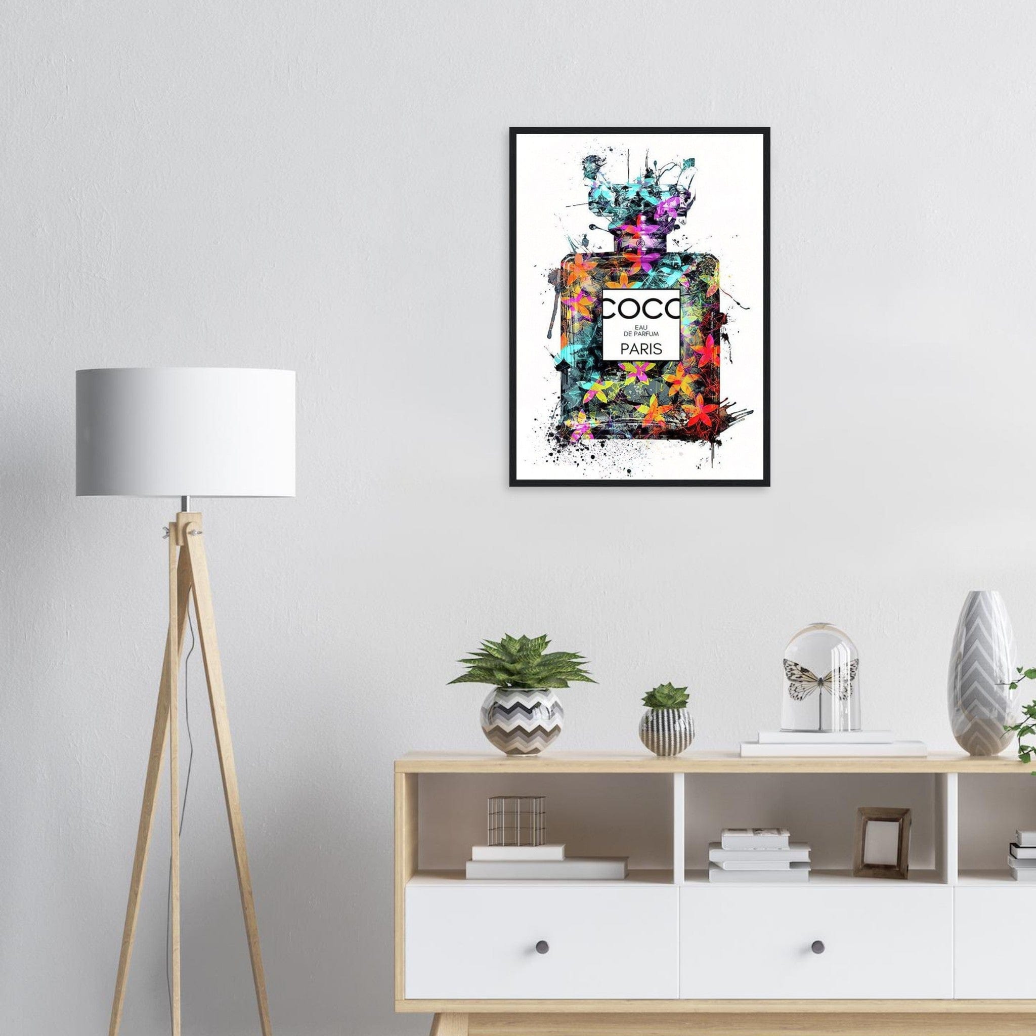 Canvanation 1 / 60x90 cm / 24x36″ / Avec Cadre Tableau Marque De Luxe Coco Chanel