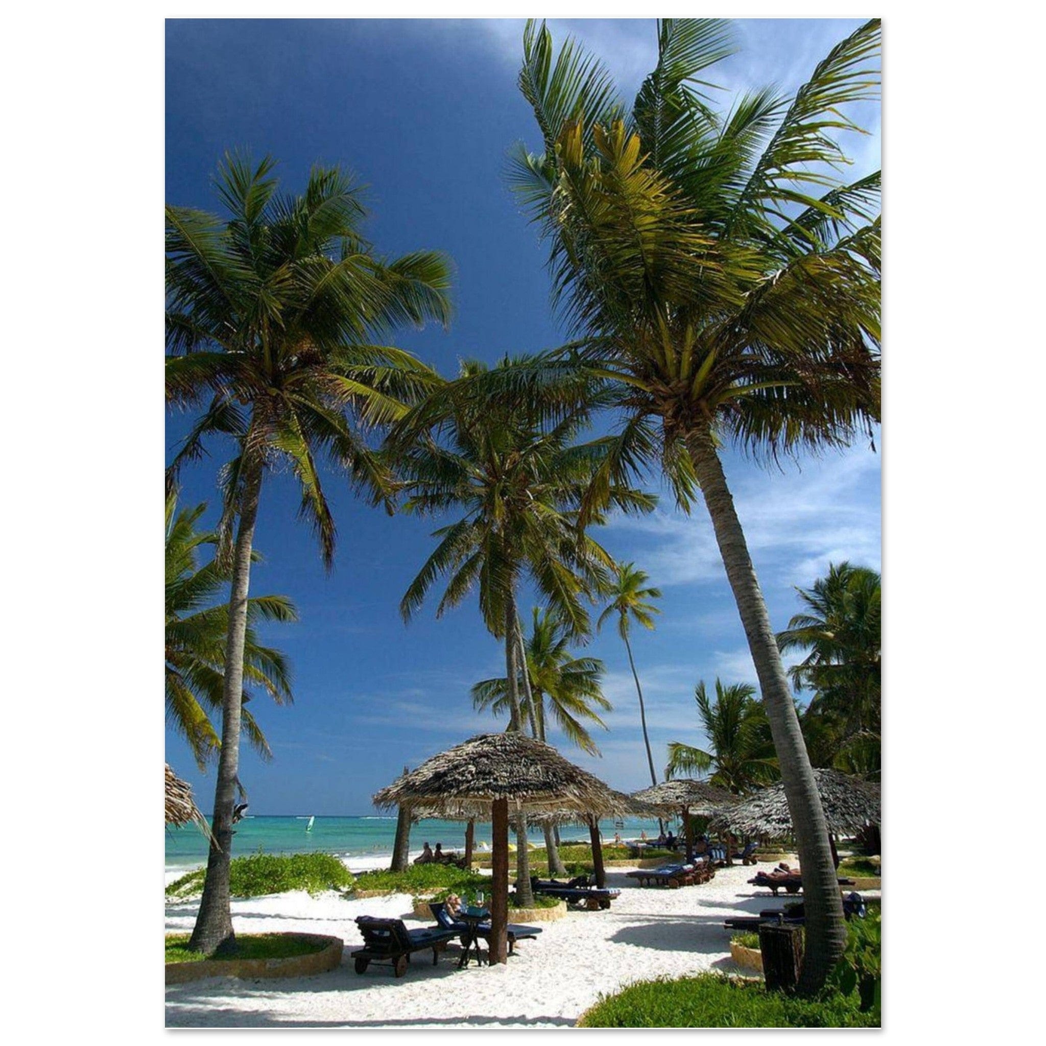 Gelato Print Material A0 (84.1 x 118.9 cm) Affiche Africain Plage Zanzibar