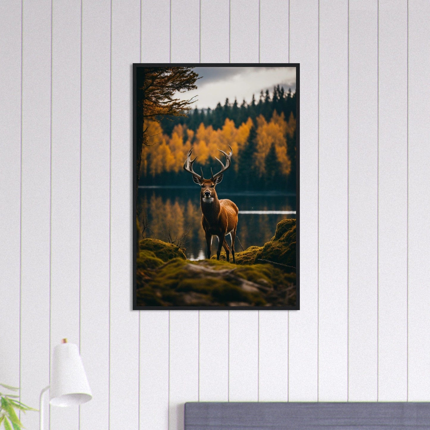 Canvanation Print Material 60x90 cm / 24x36″ Tableau Cerf Noblesse Naturelle