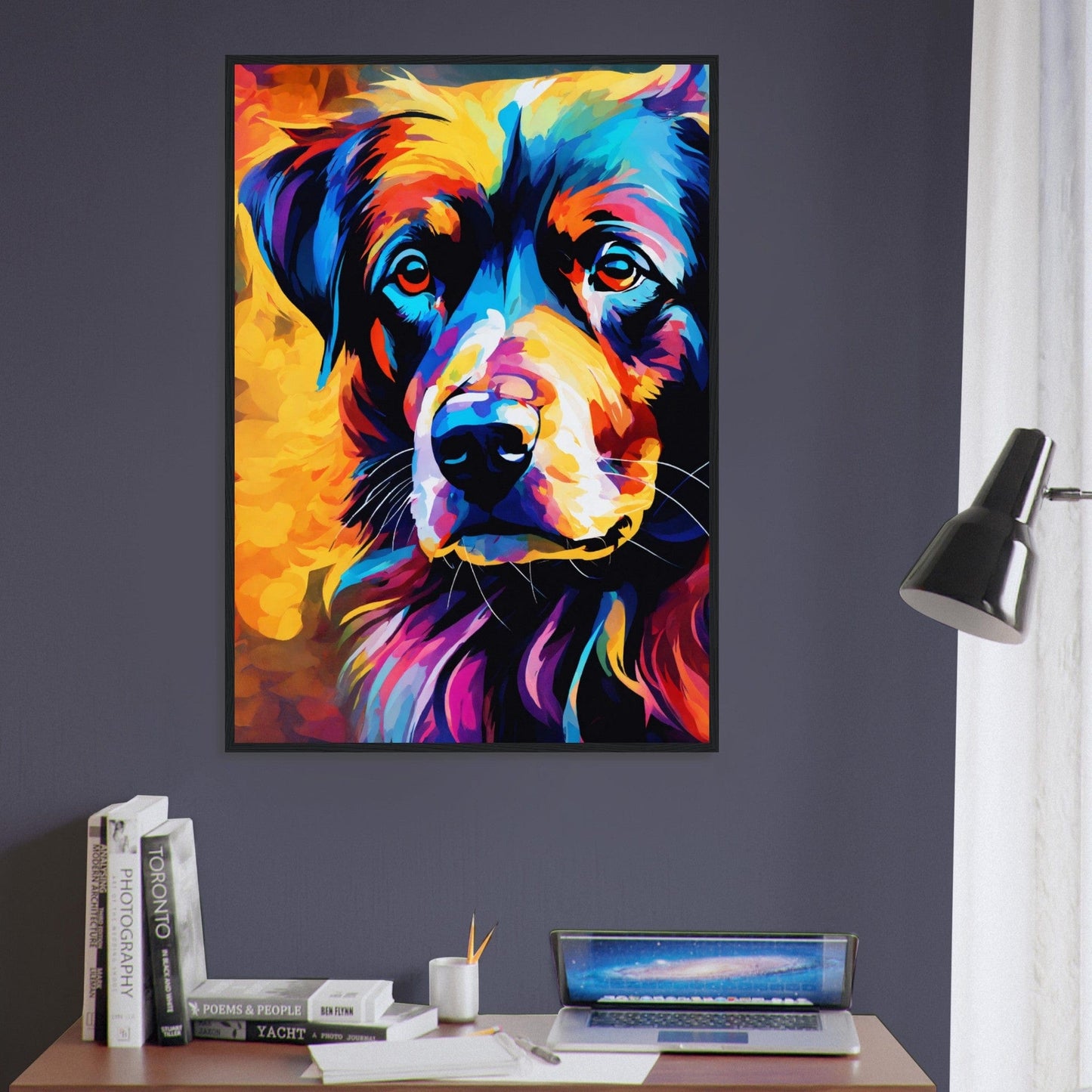 Canvanation Print Material Tableau Chien Héros Du Quotidien