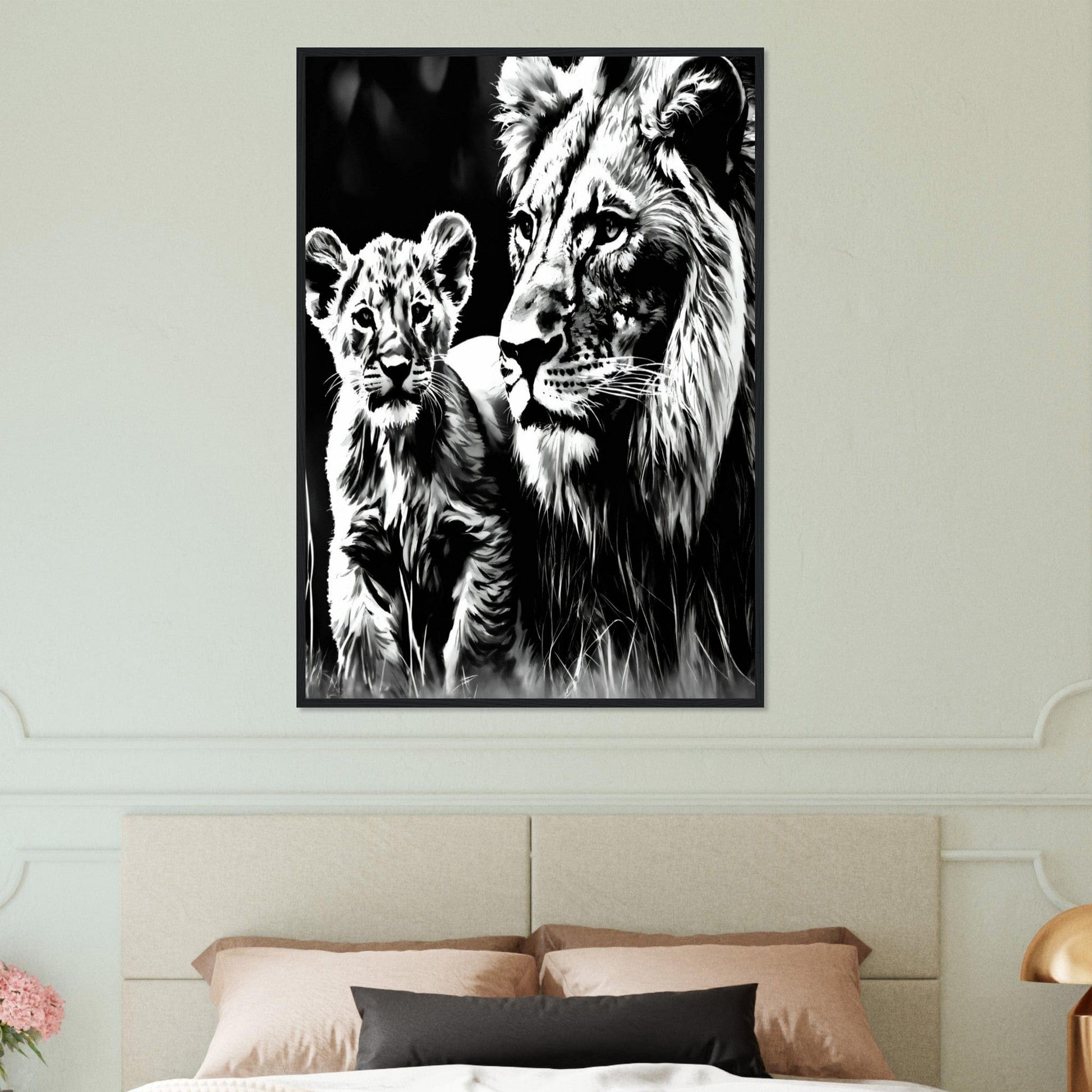 Canvanation Print Material Tableau Lionceau Rugissement Naissant