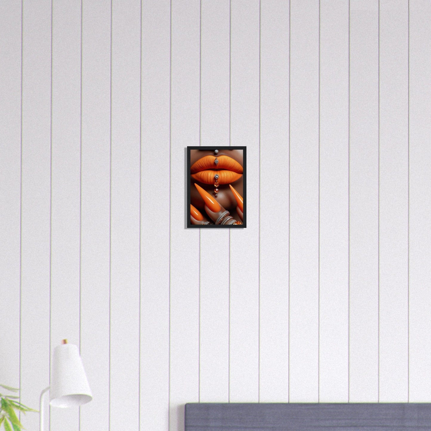Canvanation Print Material A4 21x29.7 cm / 8x12″ Tableau Levres Orange