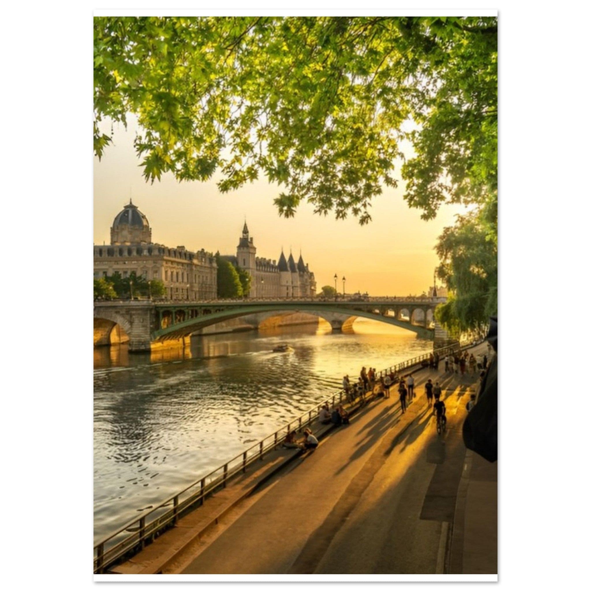 Canvanation Print Material A1 (59.4 x 84.1 cm) Affiche Seine Paris