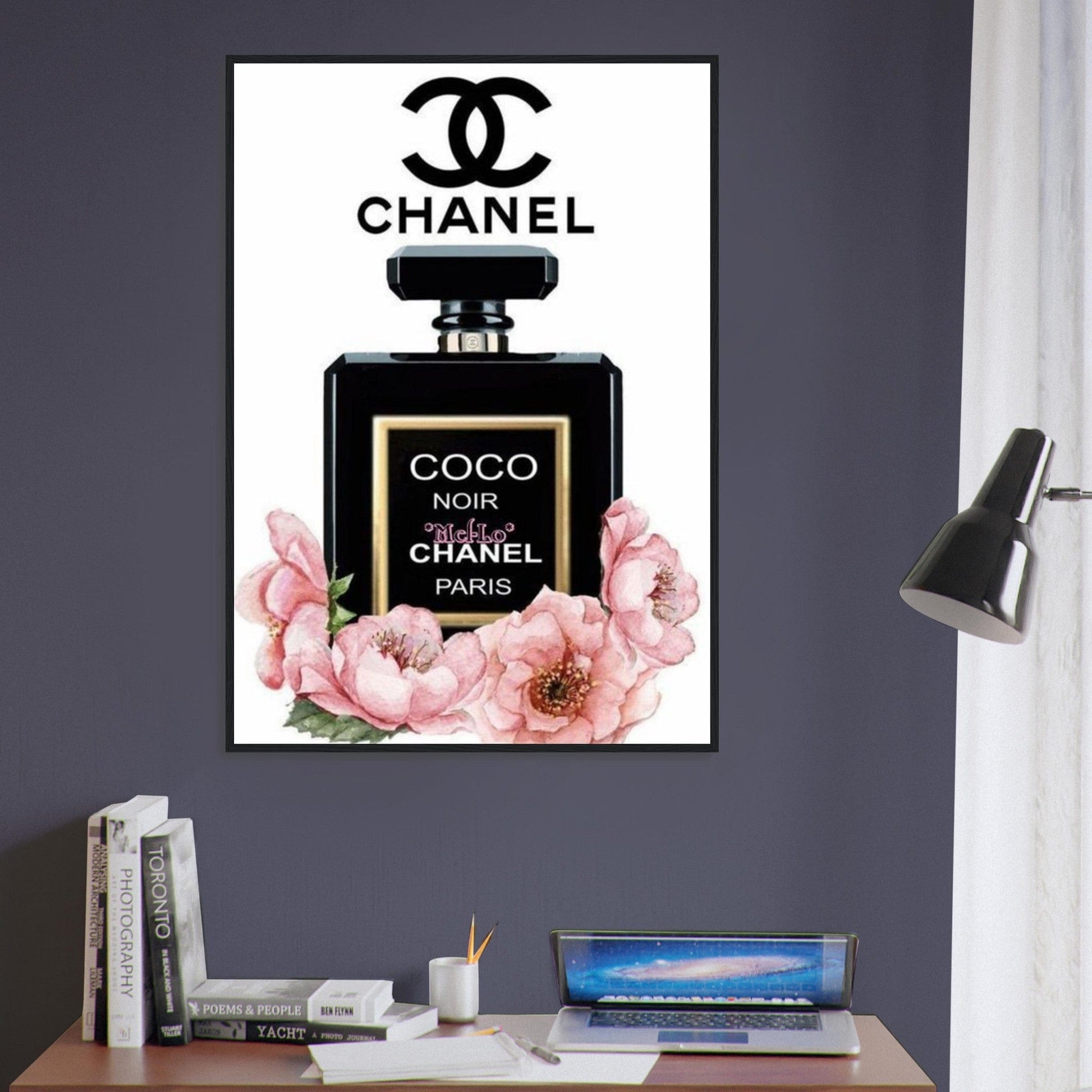 Canvanation Print Material Tableau Chanel Coco Noir