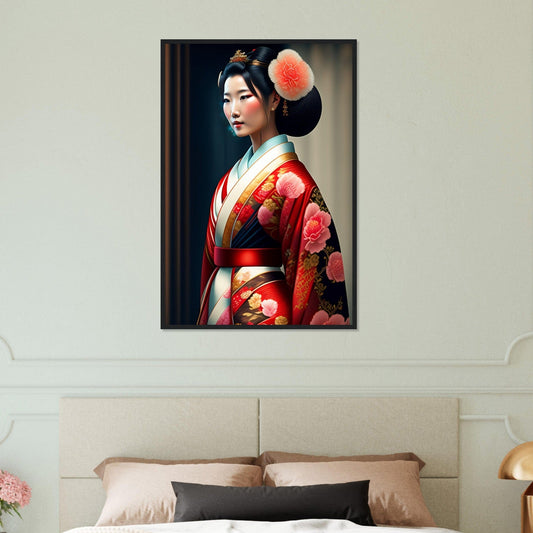 Canvanation Print Material 60x90 cm / 24x36″ Tableau Japon Geisha Femme Ancienne