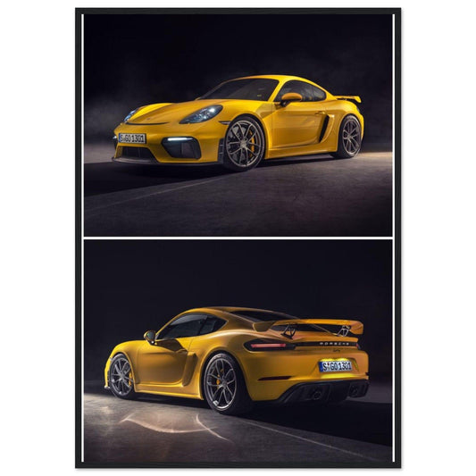 Gelato Print Material 70x100 cm / 28x40″ Tableau Porsche Jaune