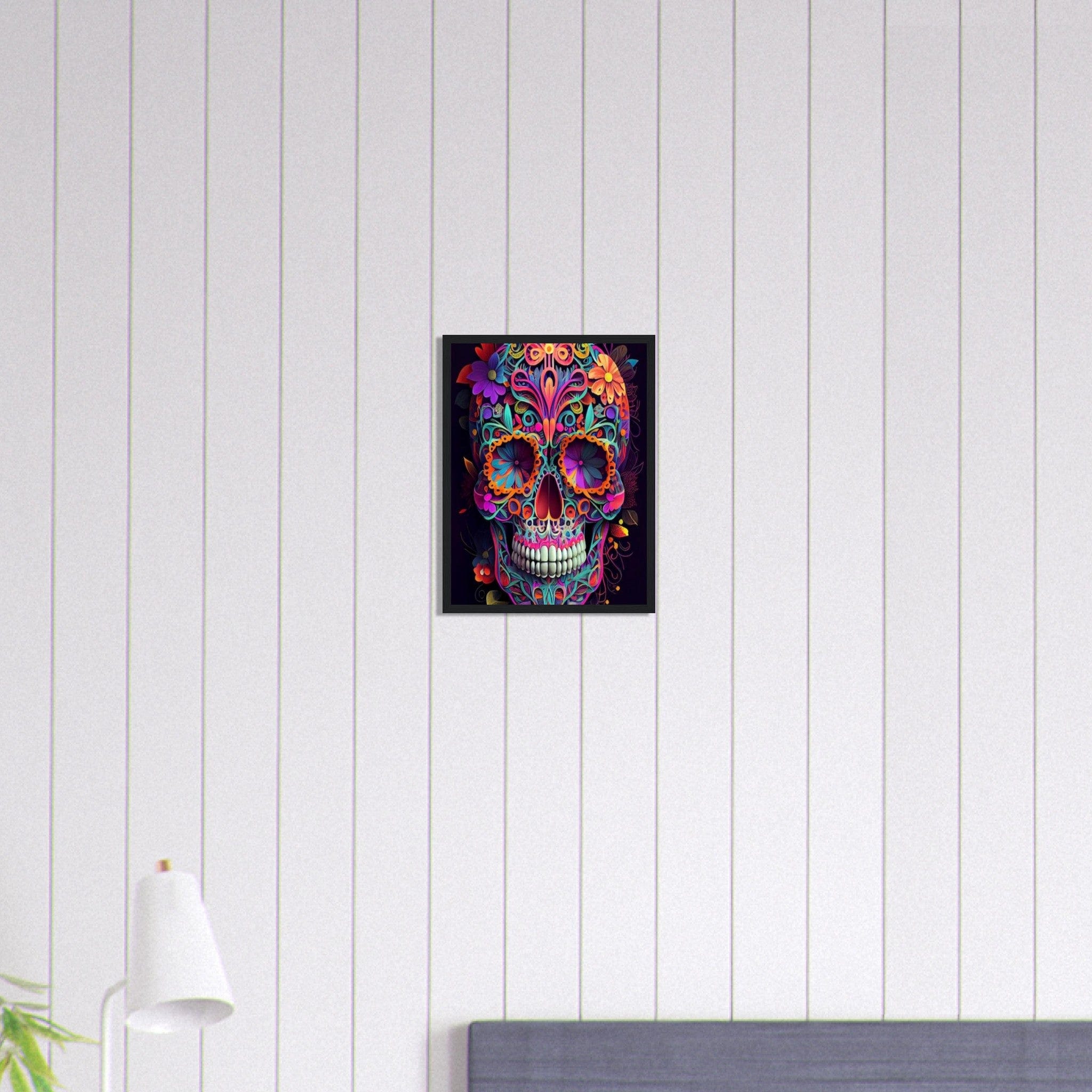 Canvanation Print Material 30x40 cm / 12x16″ Tableau Tête De Mort Crâne En Bonbon