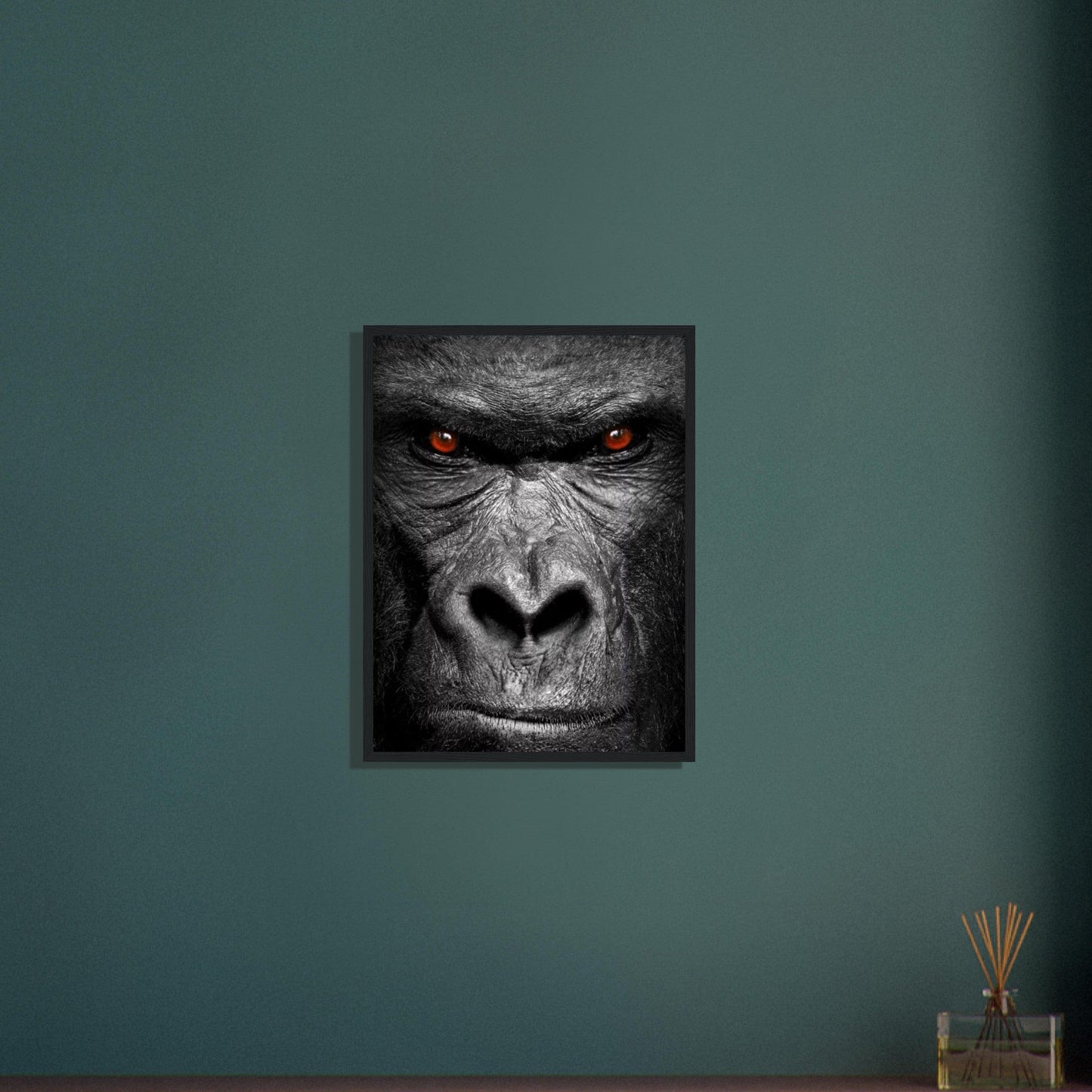 Canvanation Print Material Cadre Gorille Noir