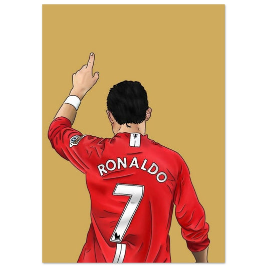 Gelato Print Material A1 (59.4 x 84.1  cm) Poster Football Ronaldo