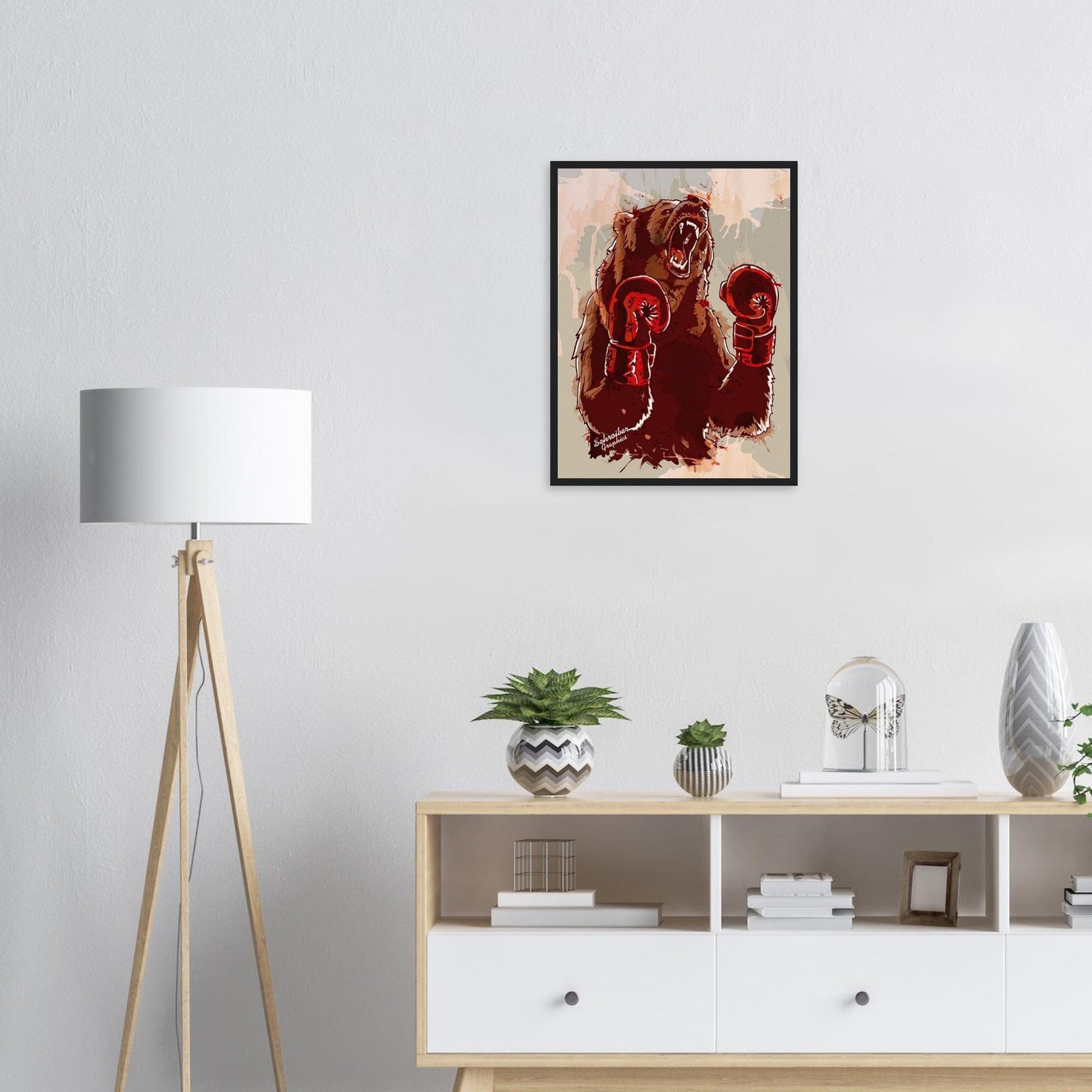 Canvanation Print Material Tableau Boxe Ours