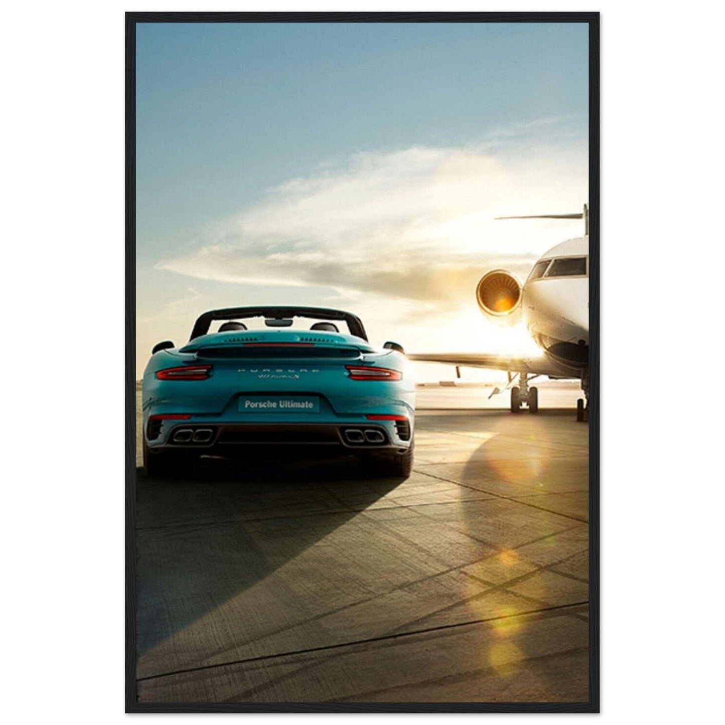 Gelato Print Material 60x90 cm / 24x36″ Tableau Porsche Bleu