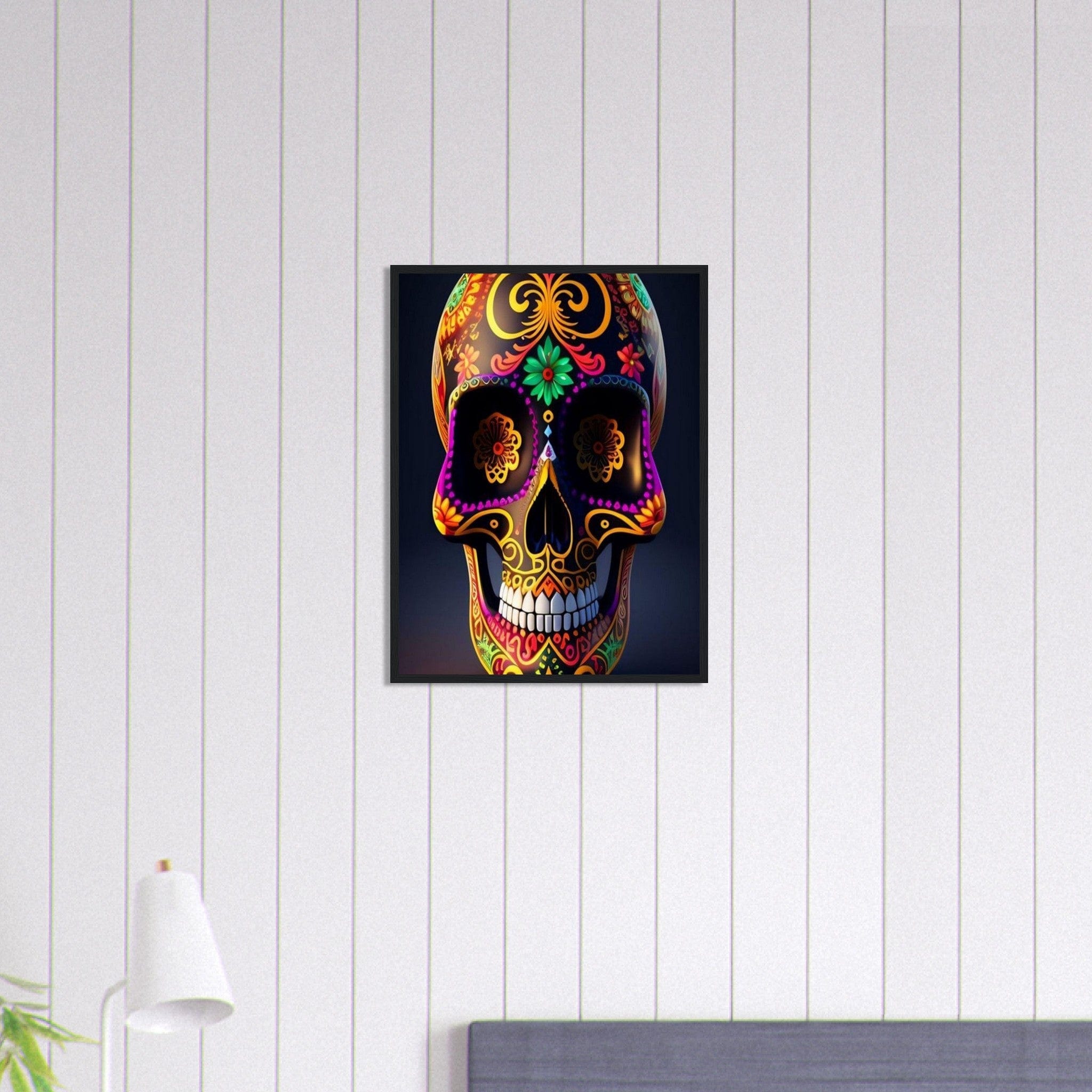 Canvanation Print Material 45x60 cm / 18x24″ Tableau Tête De Mort Mexicain