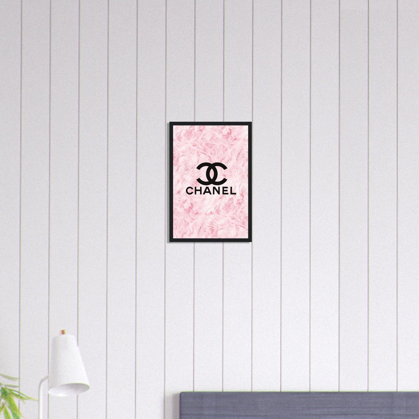 Canvanation Print Material 30x45 cm / 12x18″ Tableau Chanel Fond Fleurs