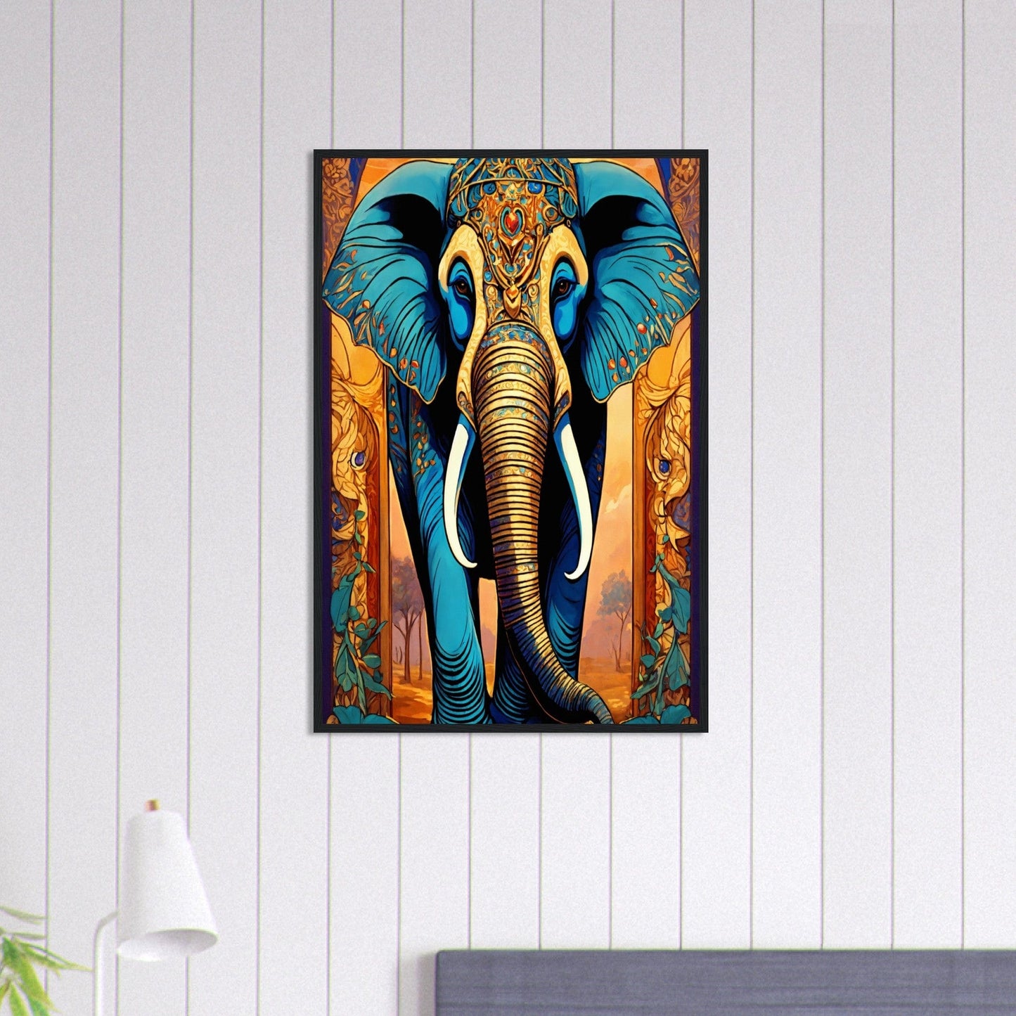 Canvanation Print Material 60x90 cm / 24x36″ Tableau Elephant Roi Des Plaines