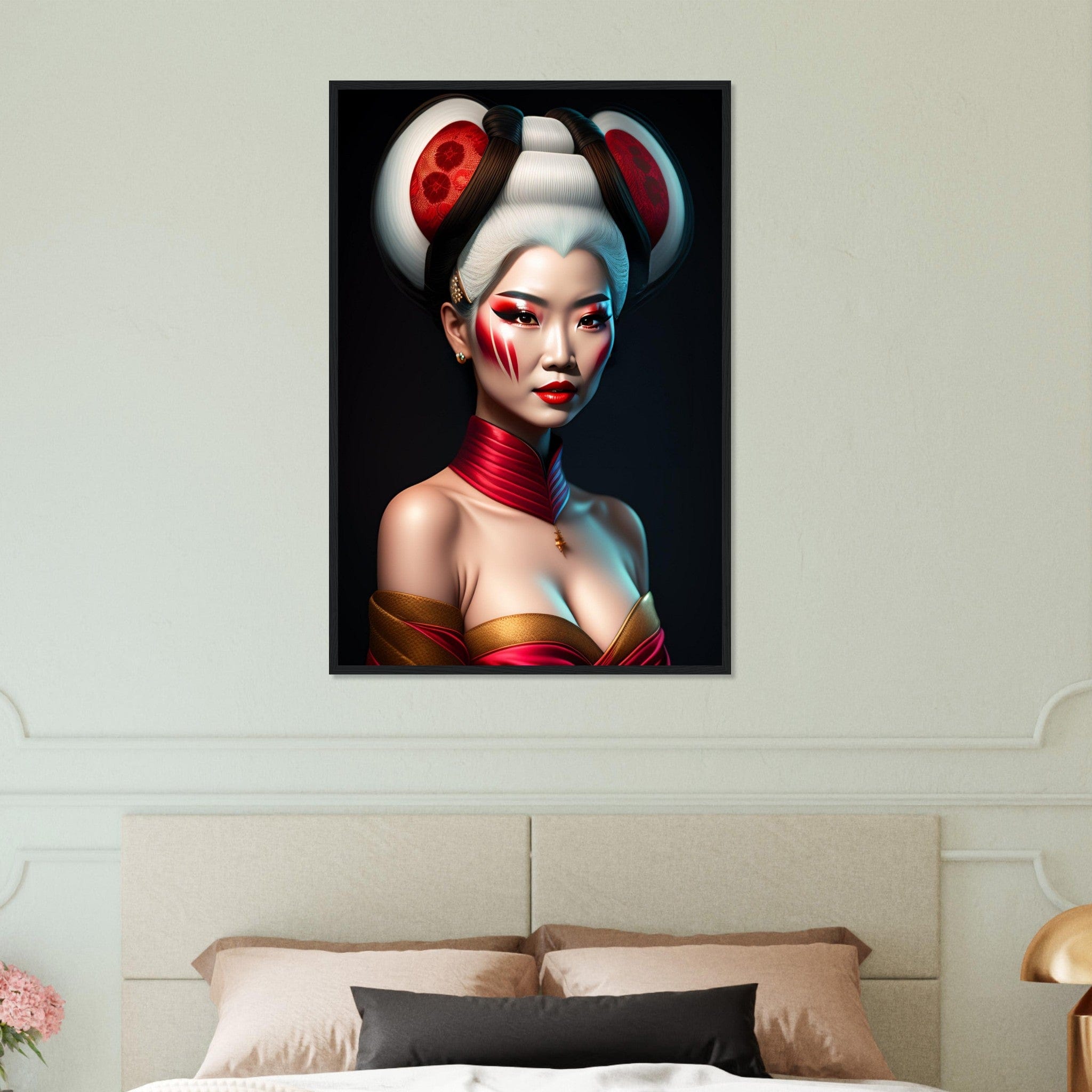 Canvanation Print Material 60x90 cm / 24x36″ Tableau Japon Geisha Horreur