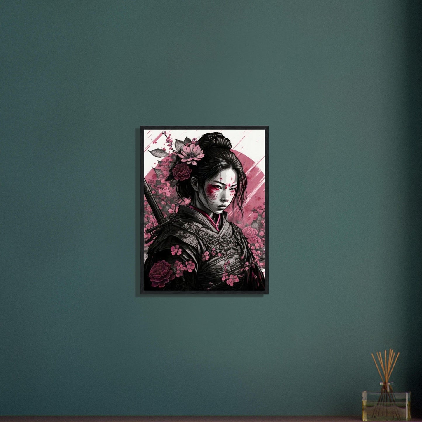 Canvanation Print Material Tableau Japon Vintage Geisha Horreur
