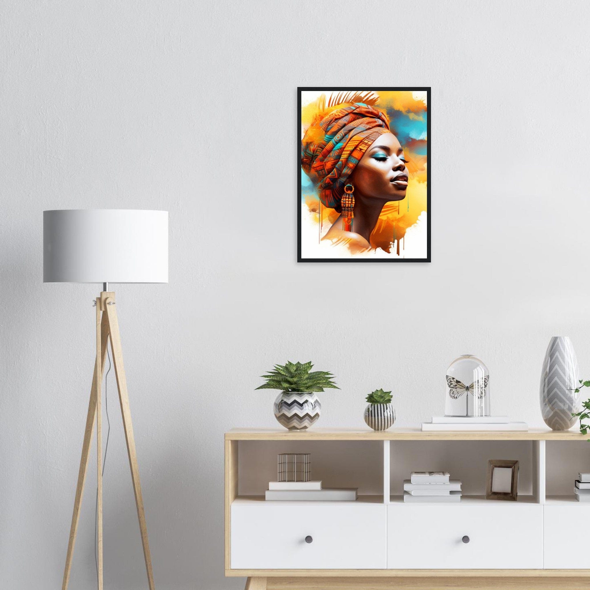 Canvanation Print Material Art Africain peinture Femme