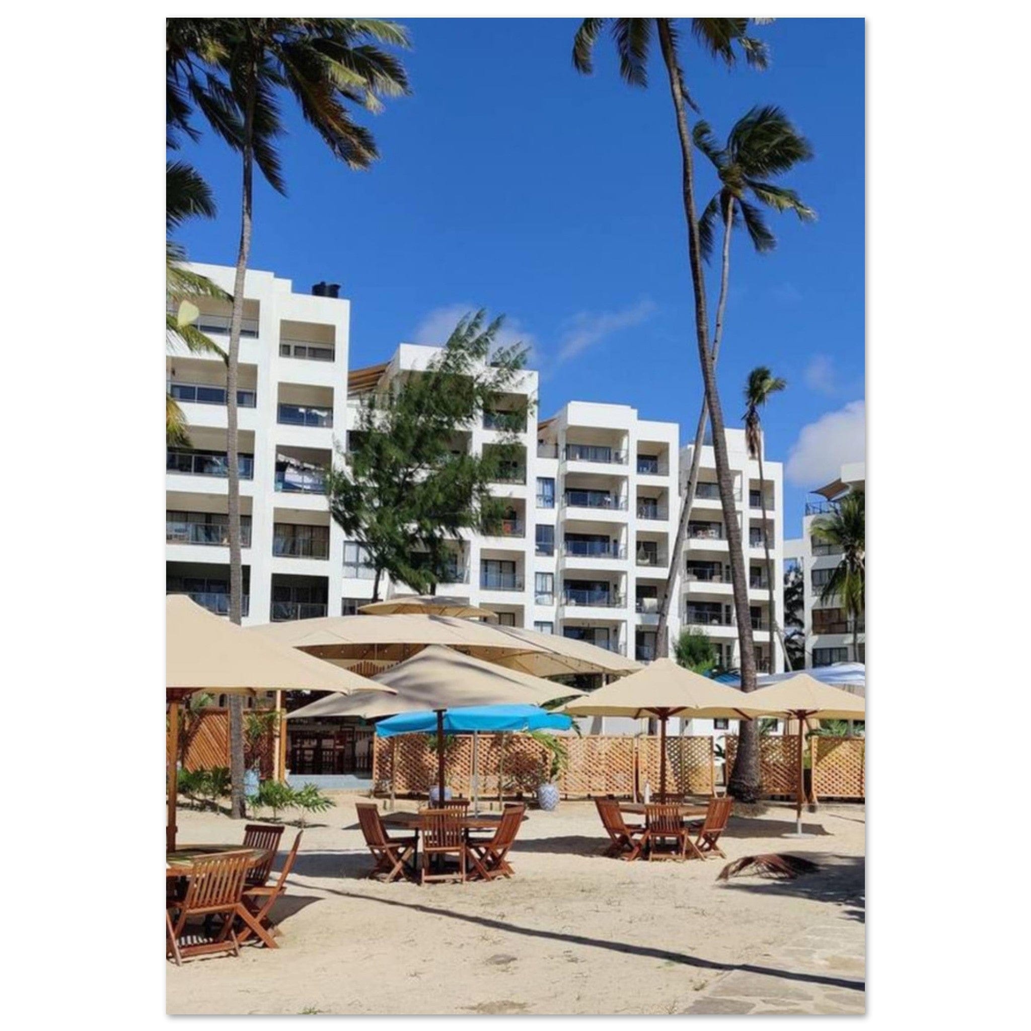 Gelato Print Material 70x100 cm / 28x40″ Affiche Africain Zanzibar Plage