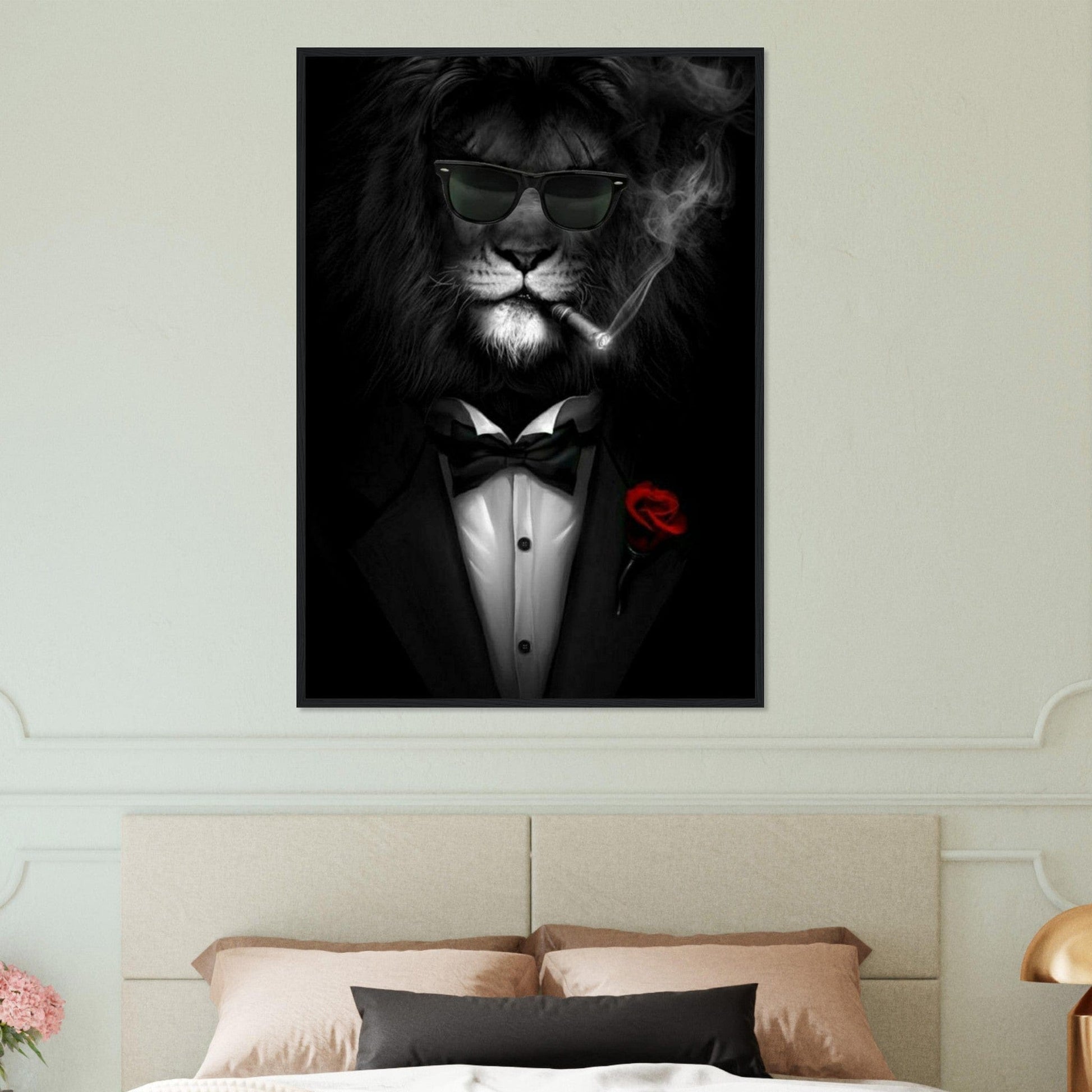 Canvanation Print Material Tableau Street Art Lion Homme