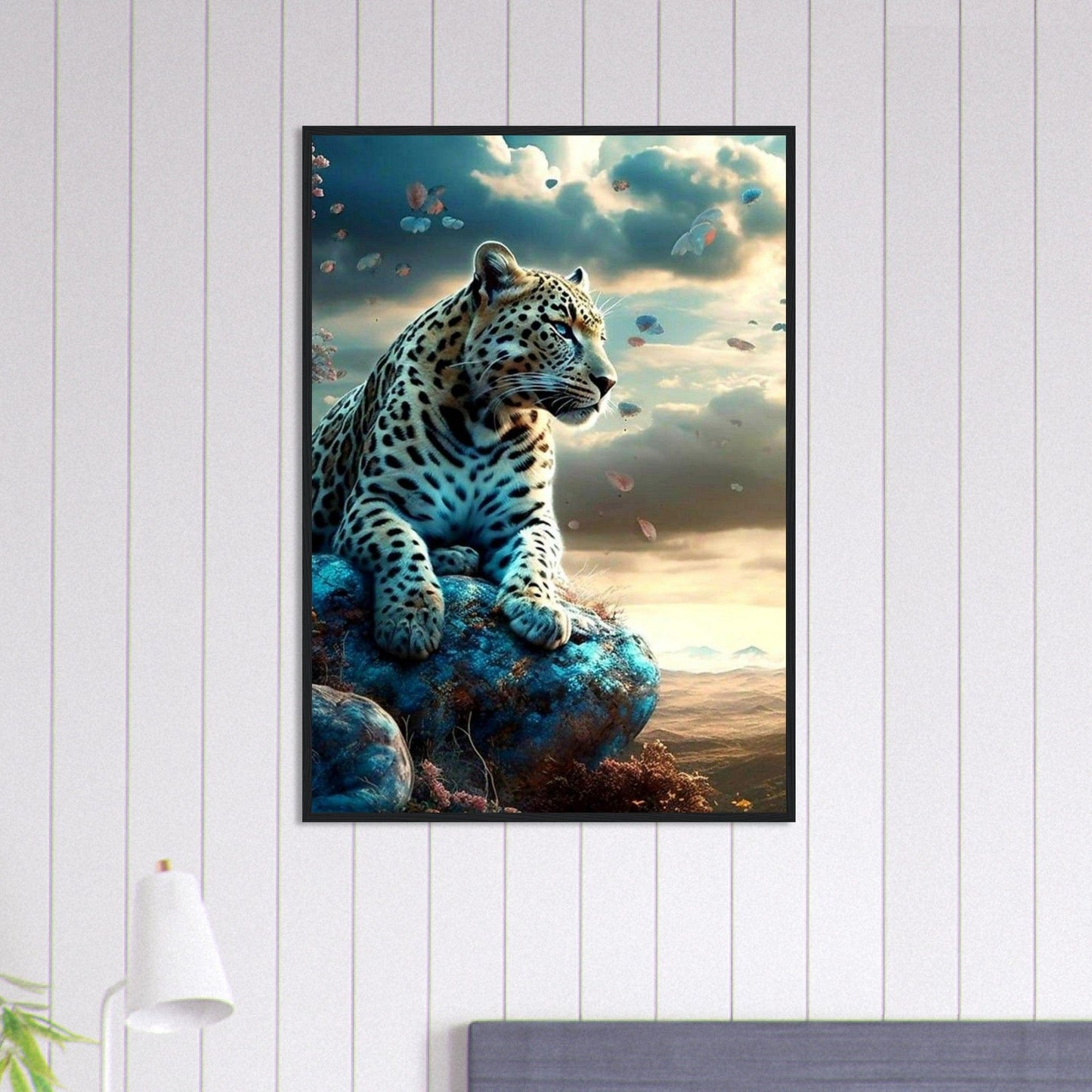 Canvanation Print Material 70x100 cm / 28x40″ Tableau Panthère Blanche