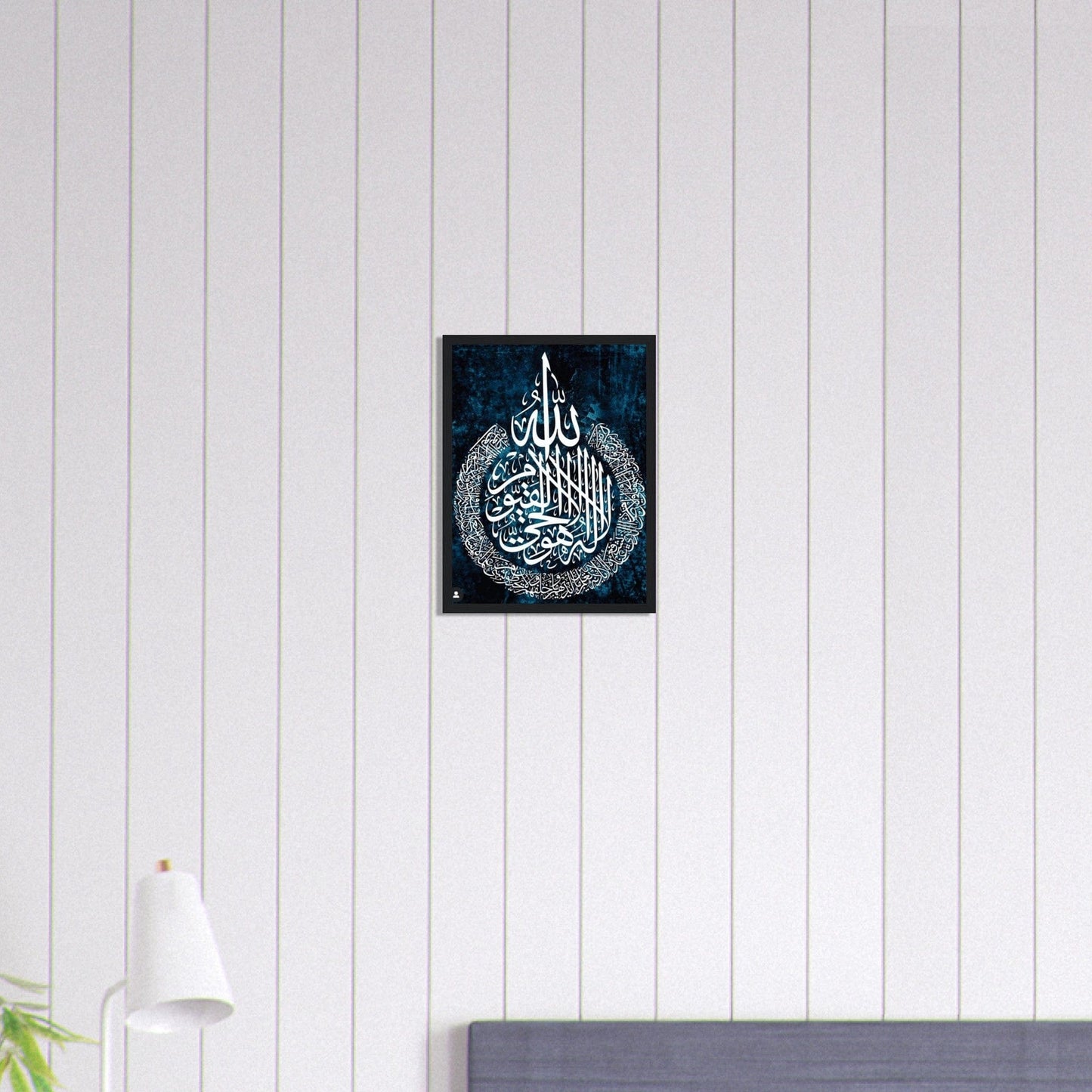 Canvanation Print Material 30x40 cm / 12x16″ Tableau Islam Bleu Blanc