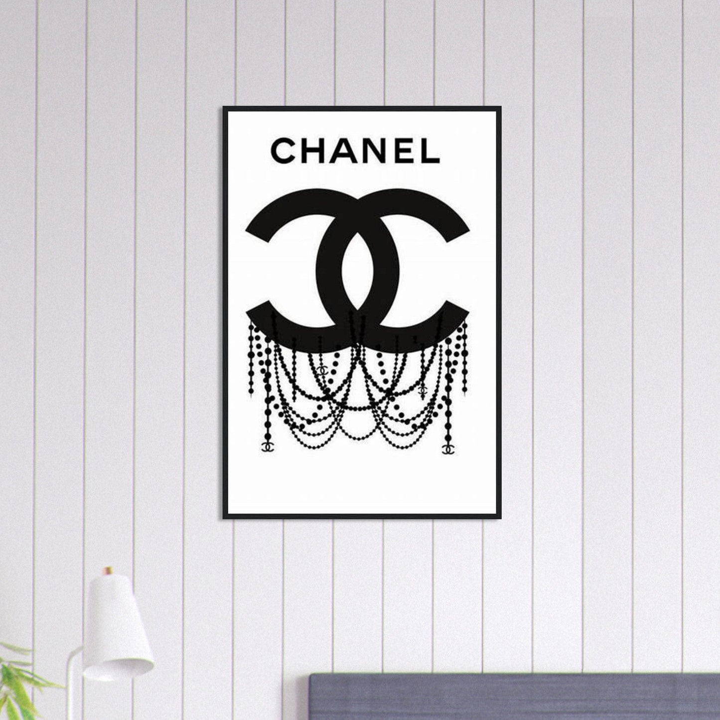 Canvanation Print Material 60x90 cm / 24x36″ Tableau Chanel Numéro 5Tag Noir