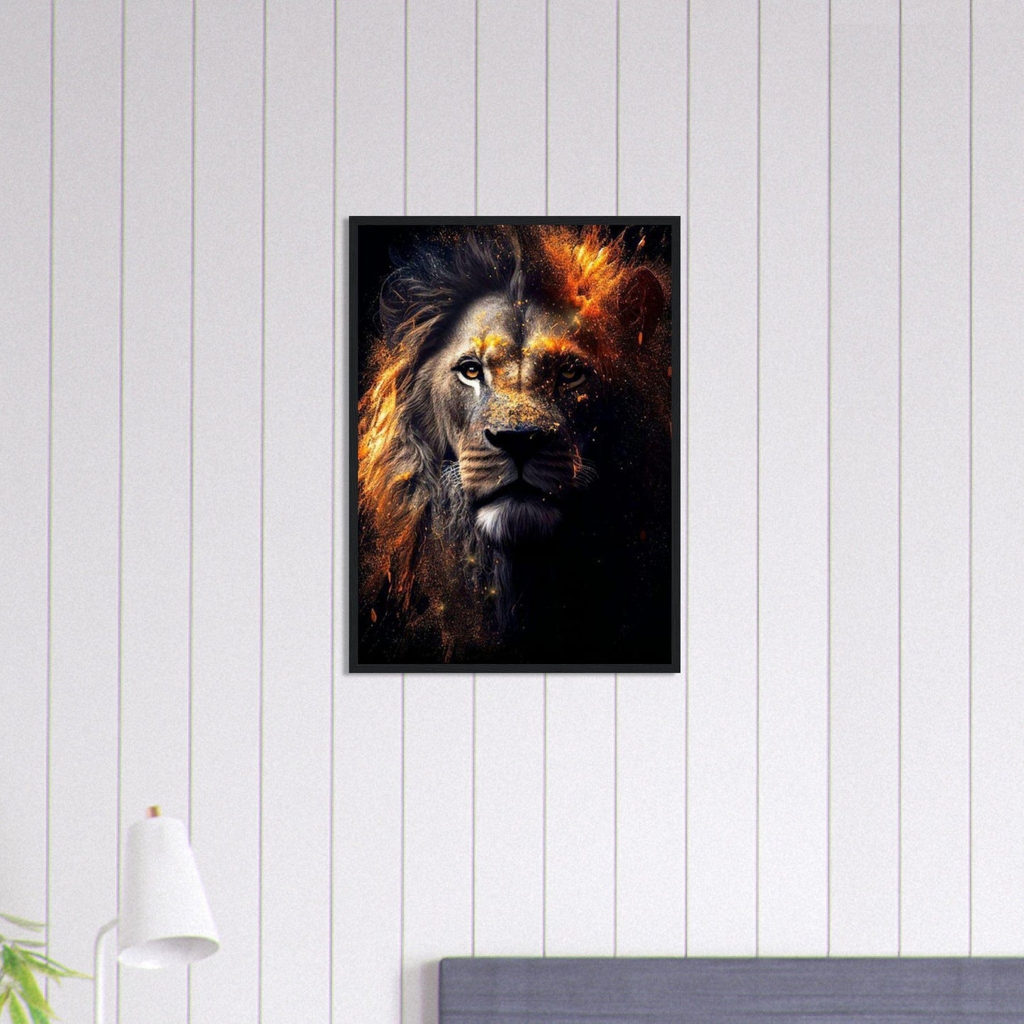 Canvanation Print Material 50x70 cm / 20x28″ Tableau Lion Coloré