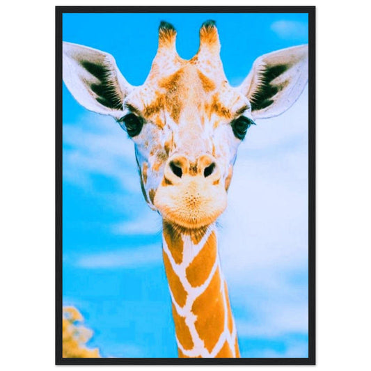 Gelato Print Material 50x70 cm / 20x28″ Tableau Girafe Avec Cadre