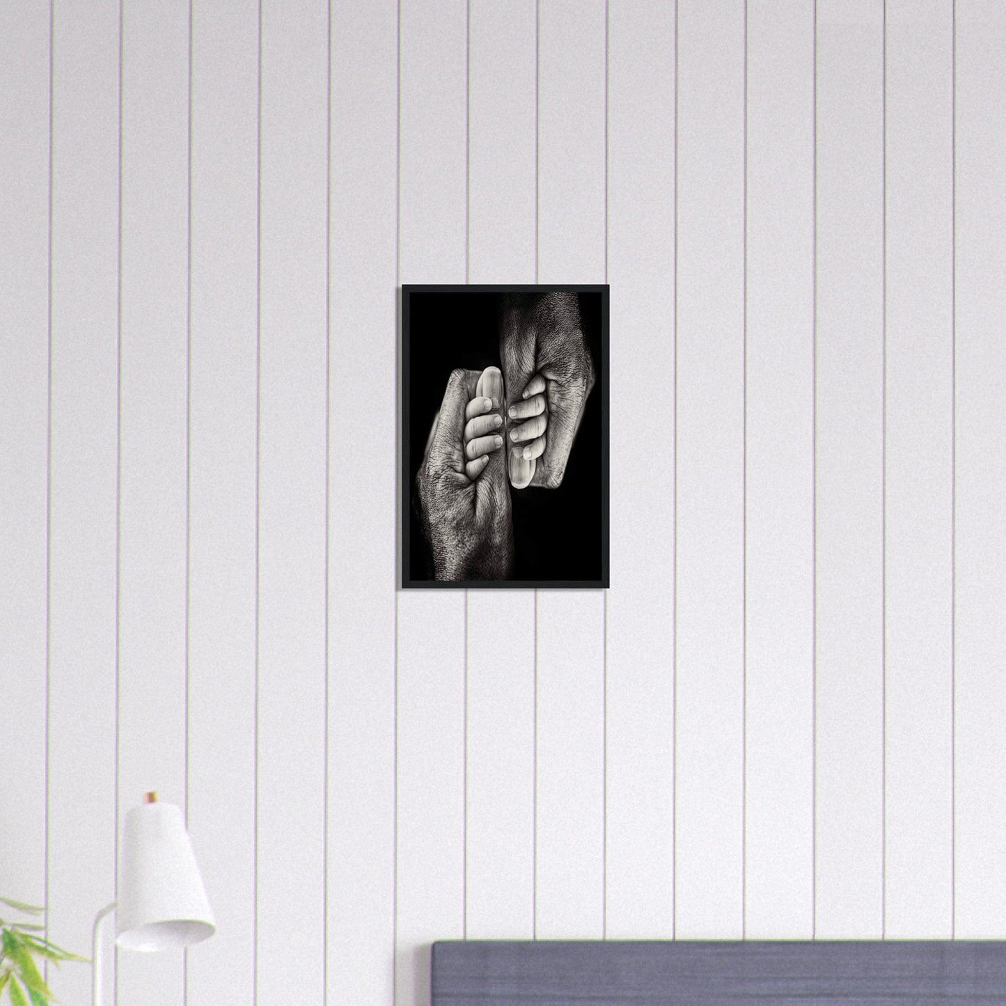Canvanation Print Material 30x45 cm / 12x18″ Tableau Photo Noir Et Blanc-Couple