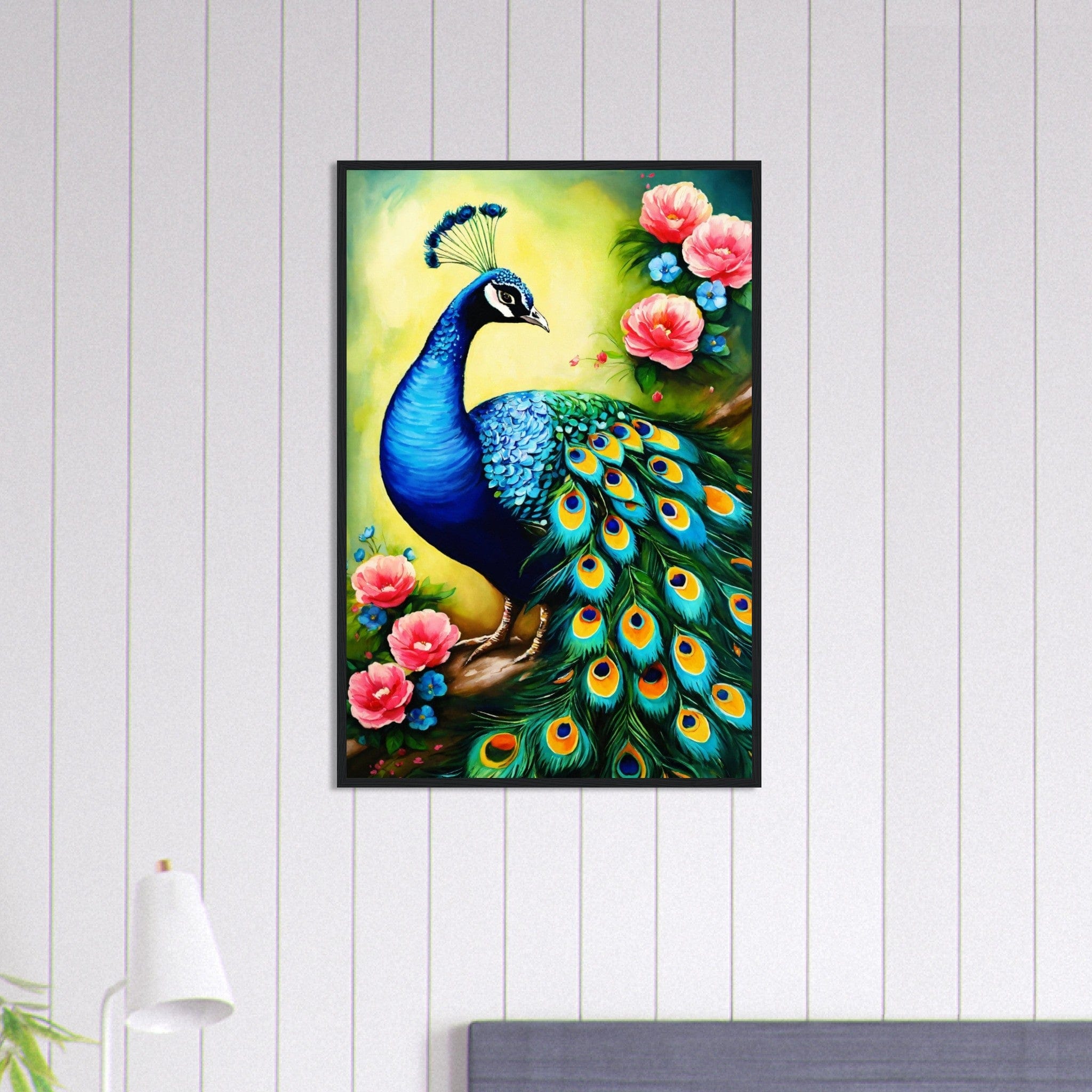 Canvanation Print Material 60x90 cm / 24x36″ Tableau Paon Parade de Beauté